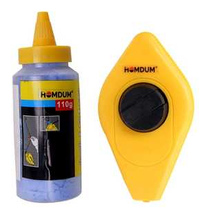 Homdum Chalk Reel Set with Chalk and Level Chalk Line Reel Combo