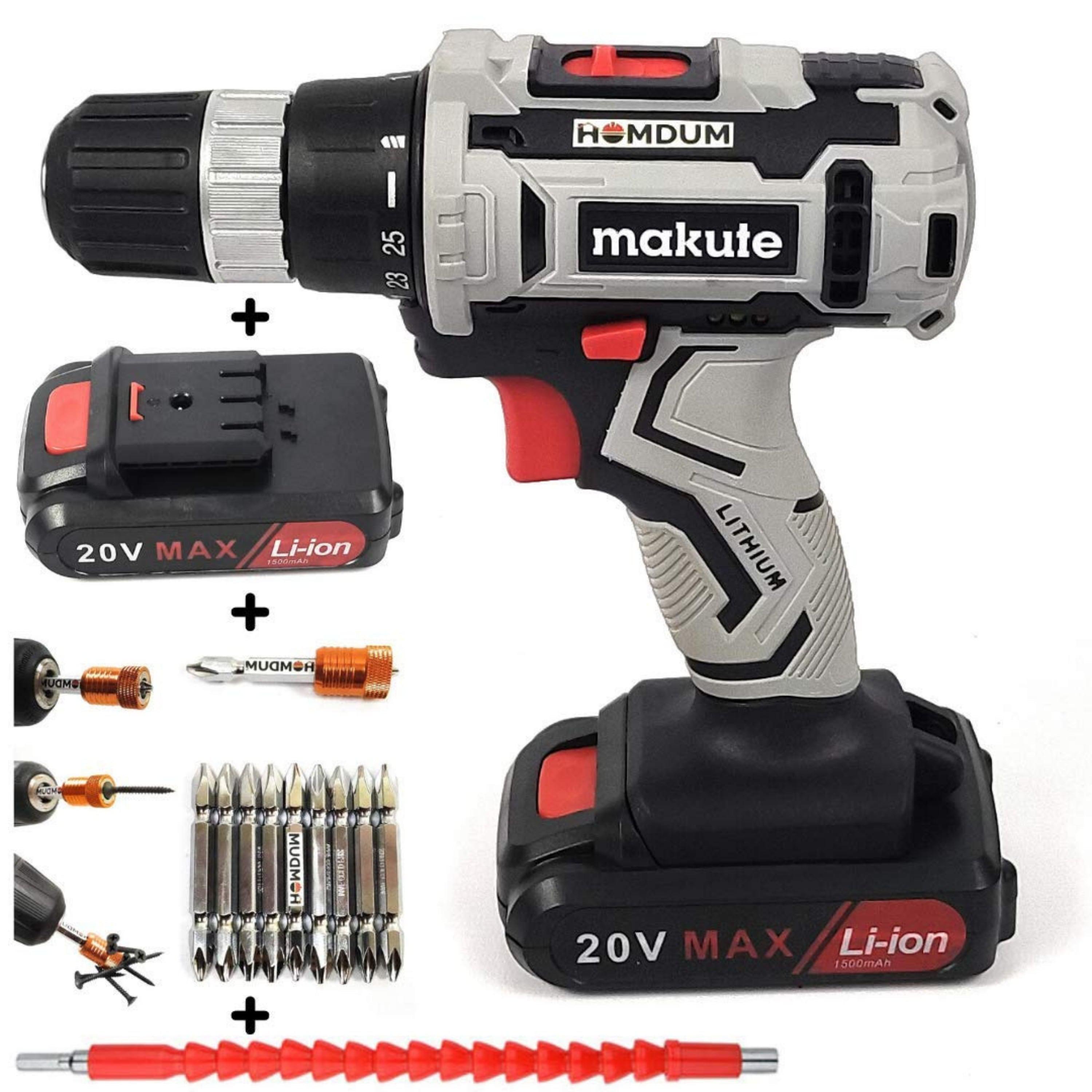 BUY Homdum 20V Cordless 10mm Multi Function Drill Makute