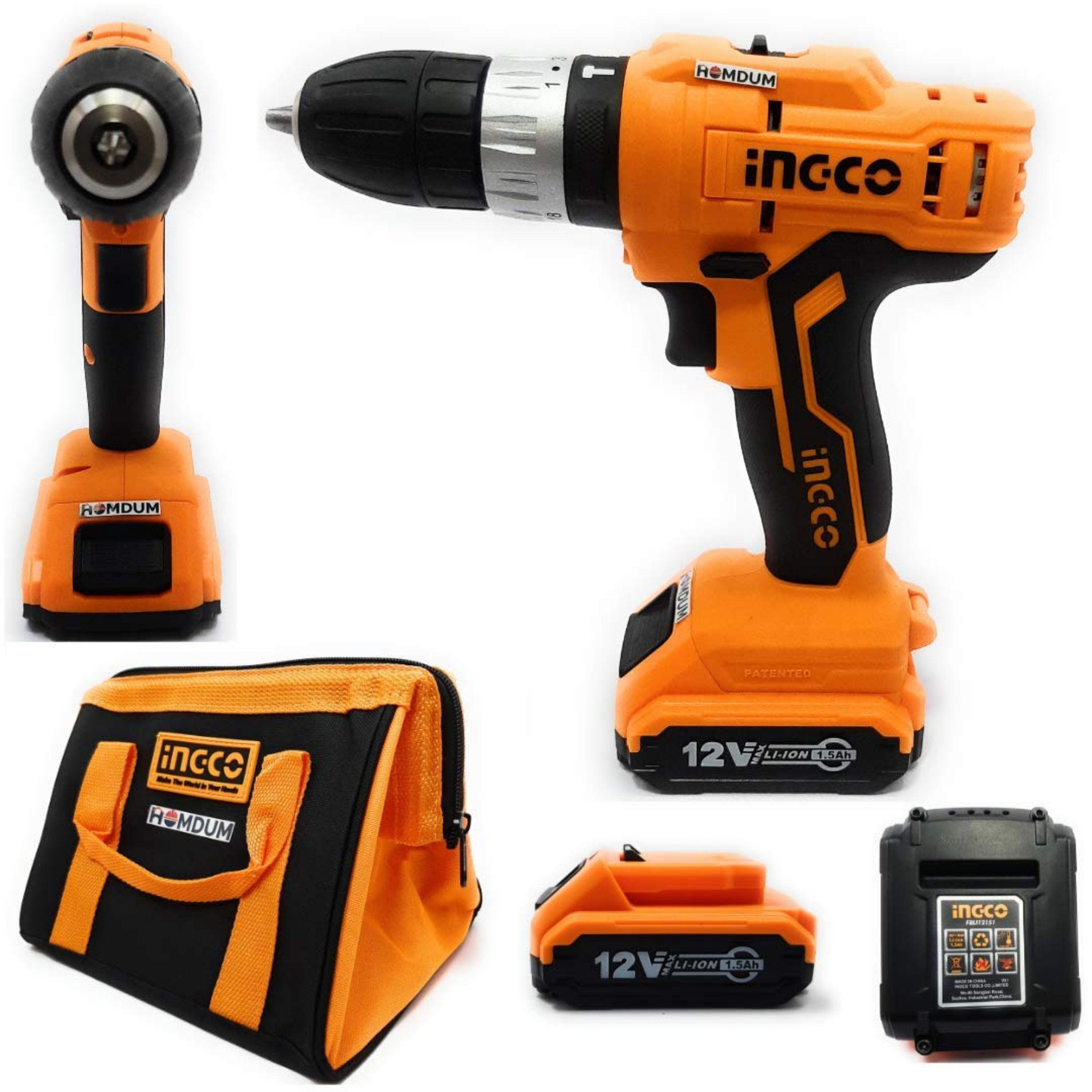 Homdum Ingco Cordless 10mm MultiFunction Drill