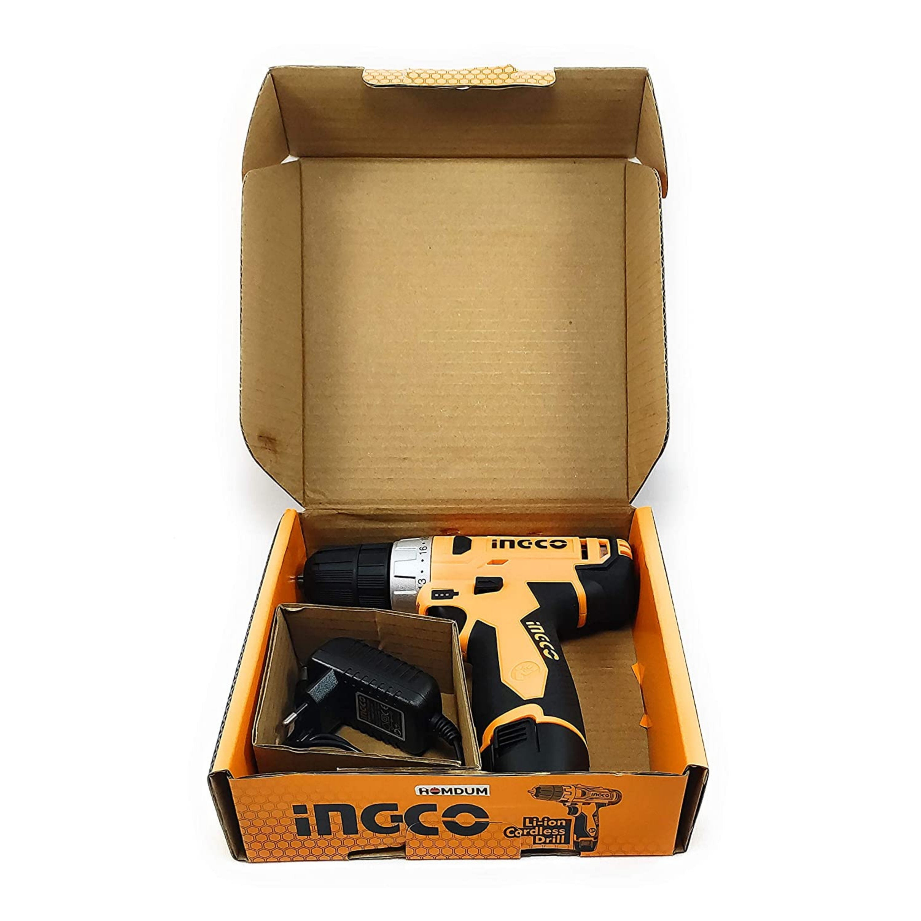 Homdum Cordless 10mm Multi Function Drill - Drilling Mode - 18 Stage Torque Screwdriver Mode 
