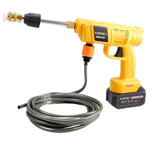 Homdum Cordless Car Washing Gun 24V Maf with Shampoo Bottle Attachment 