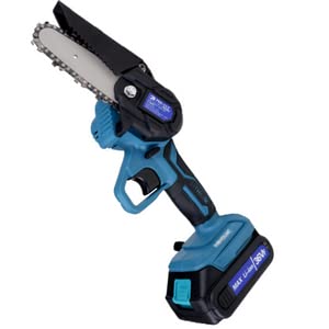 Homdum 36V Cordless Chainsaw Procut One Hand Lightweight Portable Battery Operated 4” inch Mini Chain Saw for Pruning Tree Branch Wood Cuttingn With 2 Pc MAX Li-ion Chargable Batteries with charger