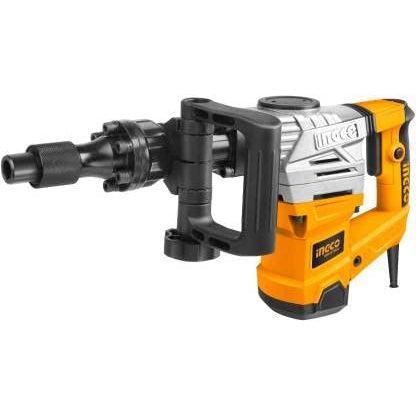 Homdum 5kg ingco Demolition Hammer ingco 1300W 6-20J Jack Hammer Breaker 11E with 2 Chisels Heavy Duty Concrete Breaker Anti Vibration System.