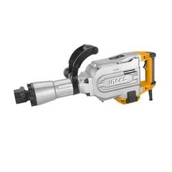 Homdum 16kg ingco Demolition Hammer ingco 1700W 6-45J Jack Hammer Breaker 11E with 2 Chisels Heavy Duty Concrete Breaker Anti Vibration System.