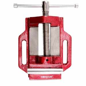 Homdum Drill vice 3 inch heavy duty cast iron fixed base bench press drill machine vice 100mm clamp size