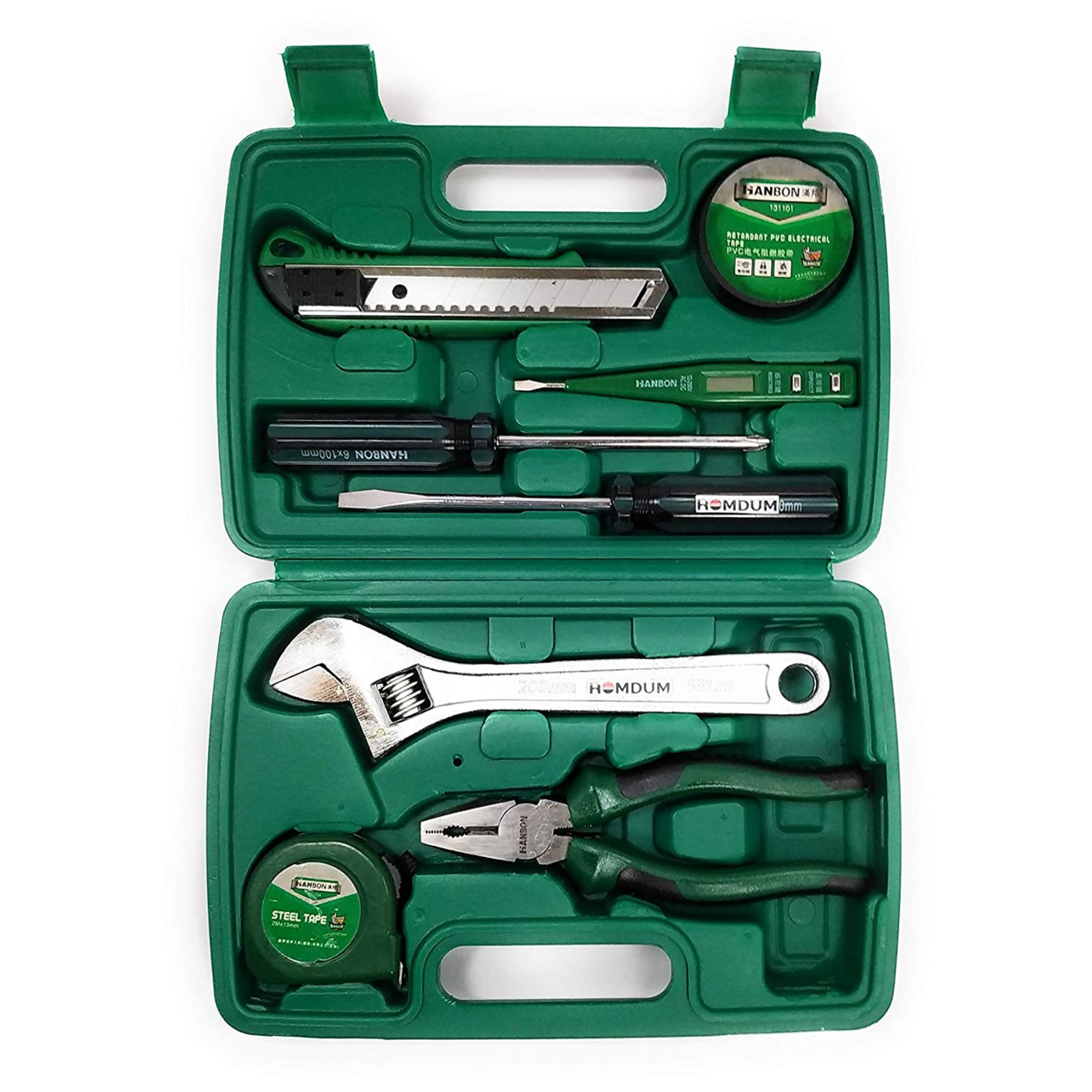 Homdum 9 Pcs Tool Kit with Carry Case