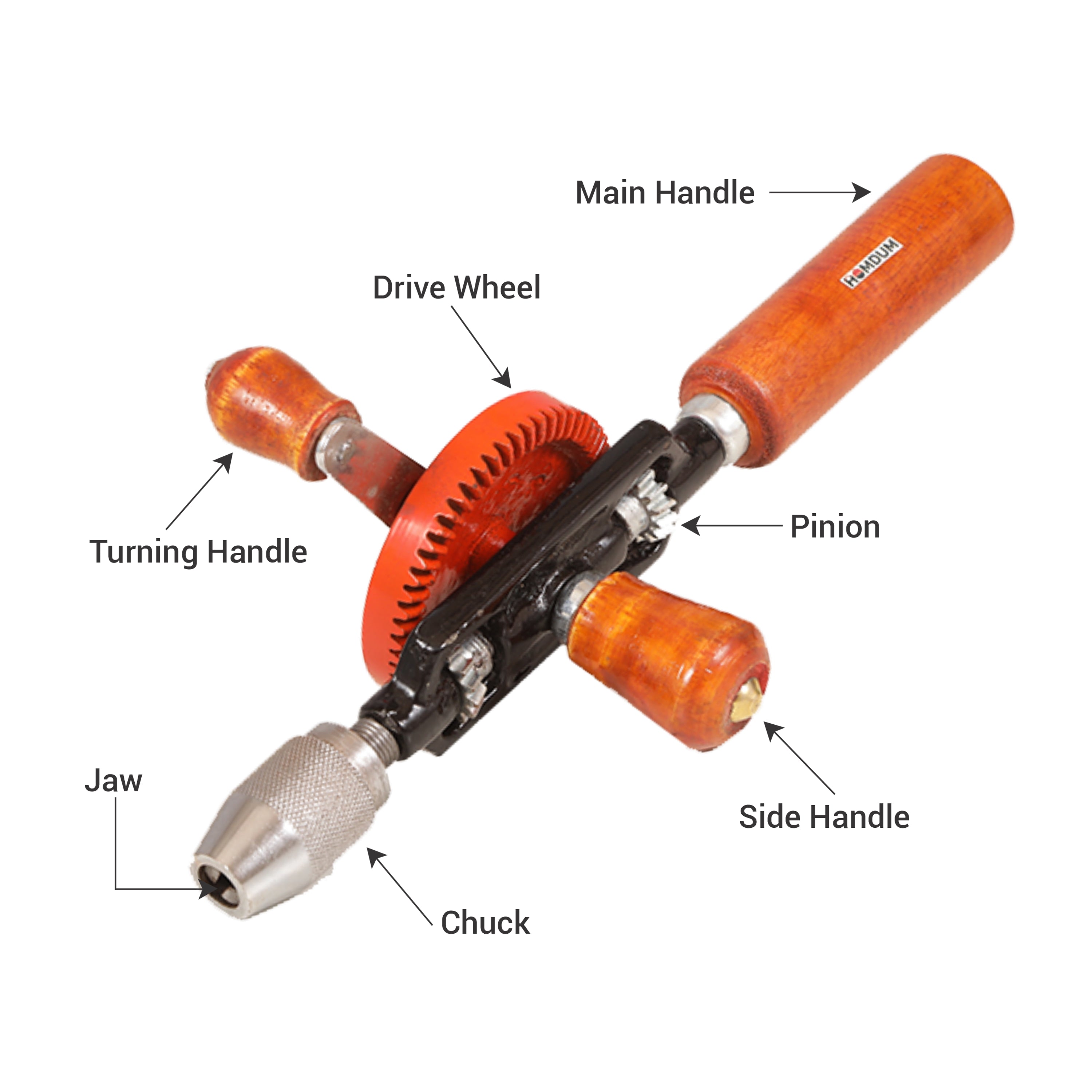 Homdum Mechanical hand Aluminum and Plastic drilling