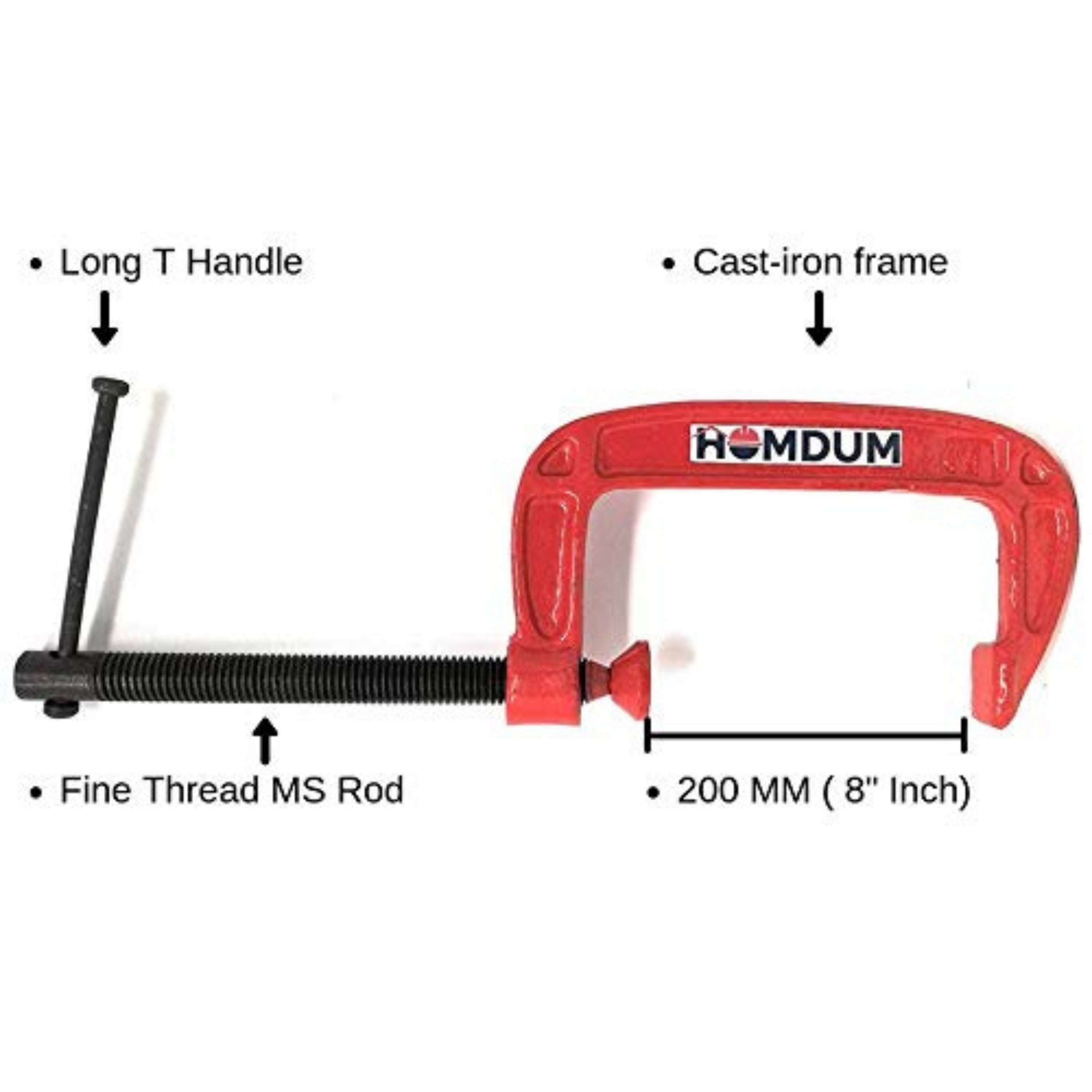 Homdum heavy duty Cast iron frame G clamp