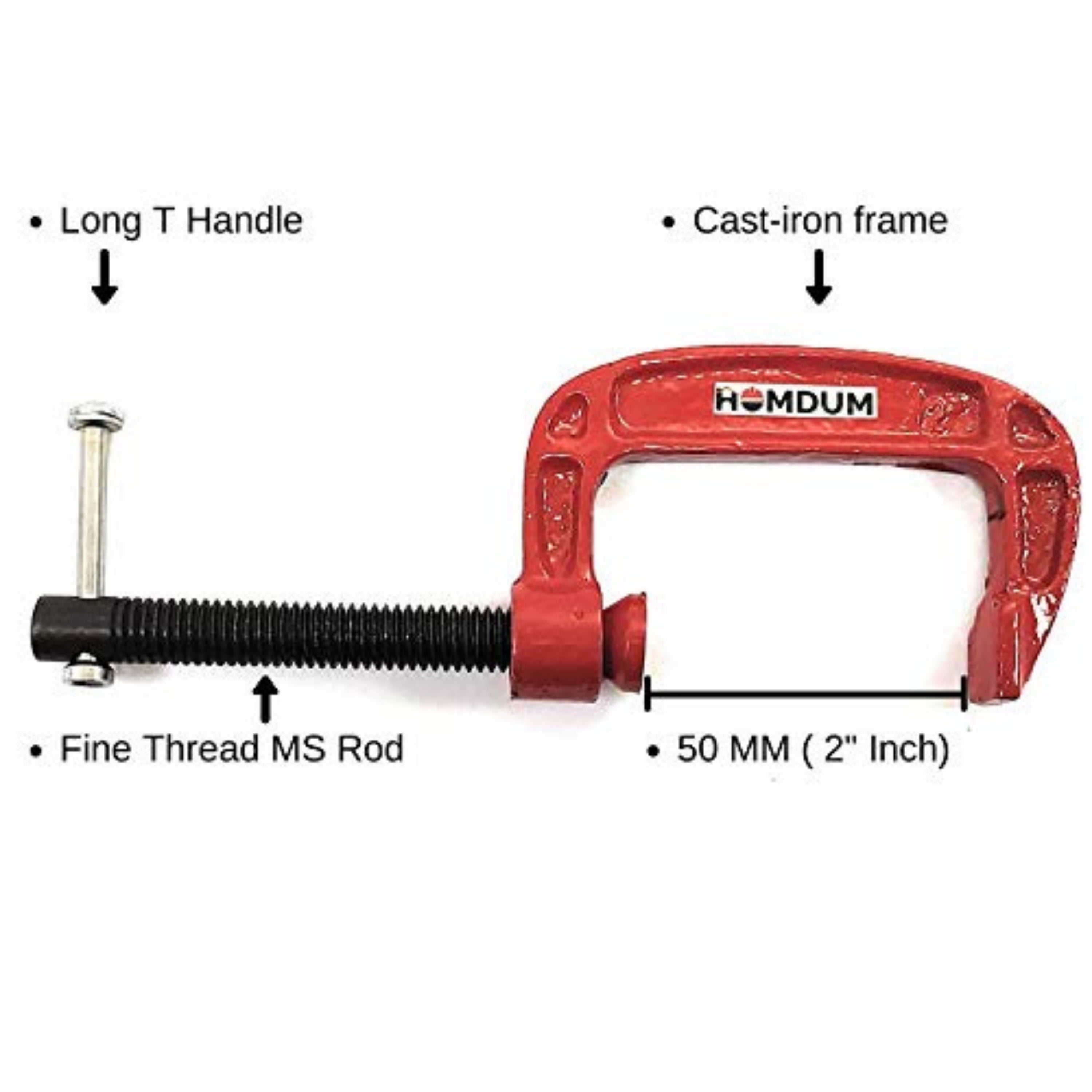 Homdum G clamp with cast iron-frame