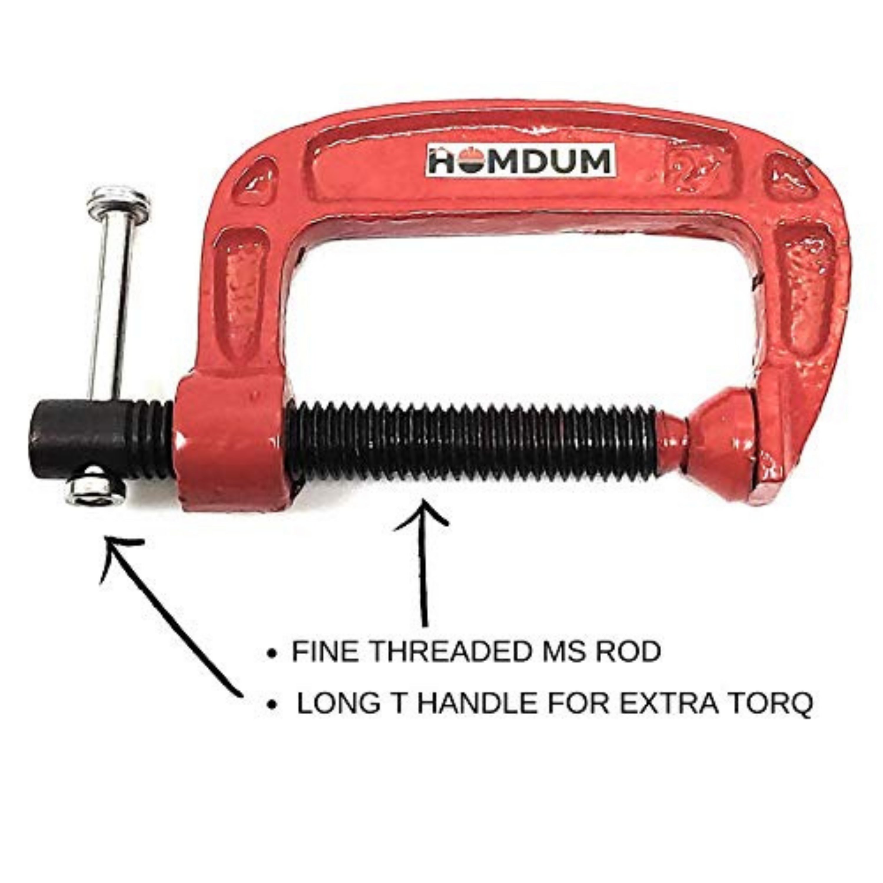 Homdum G clamp with fine thread