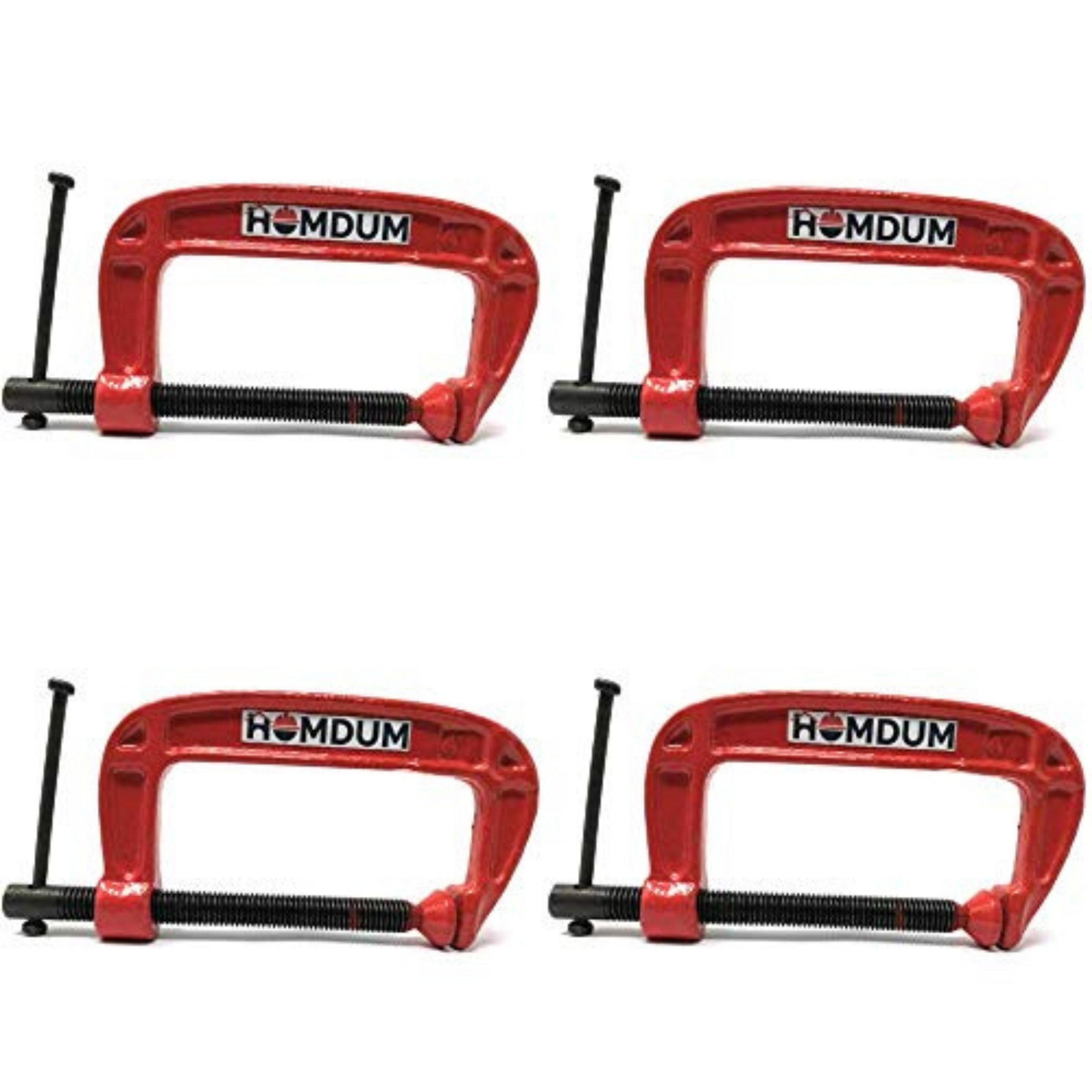 Homdum Heavy Duty G Clamp | C Type Clamping Tool | Set of 4 Pieces (6 inch)