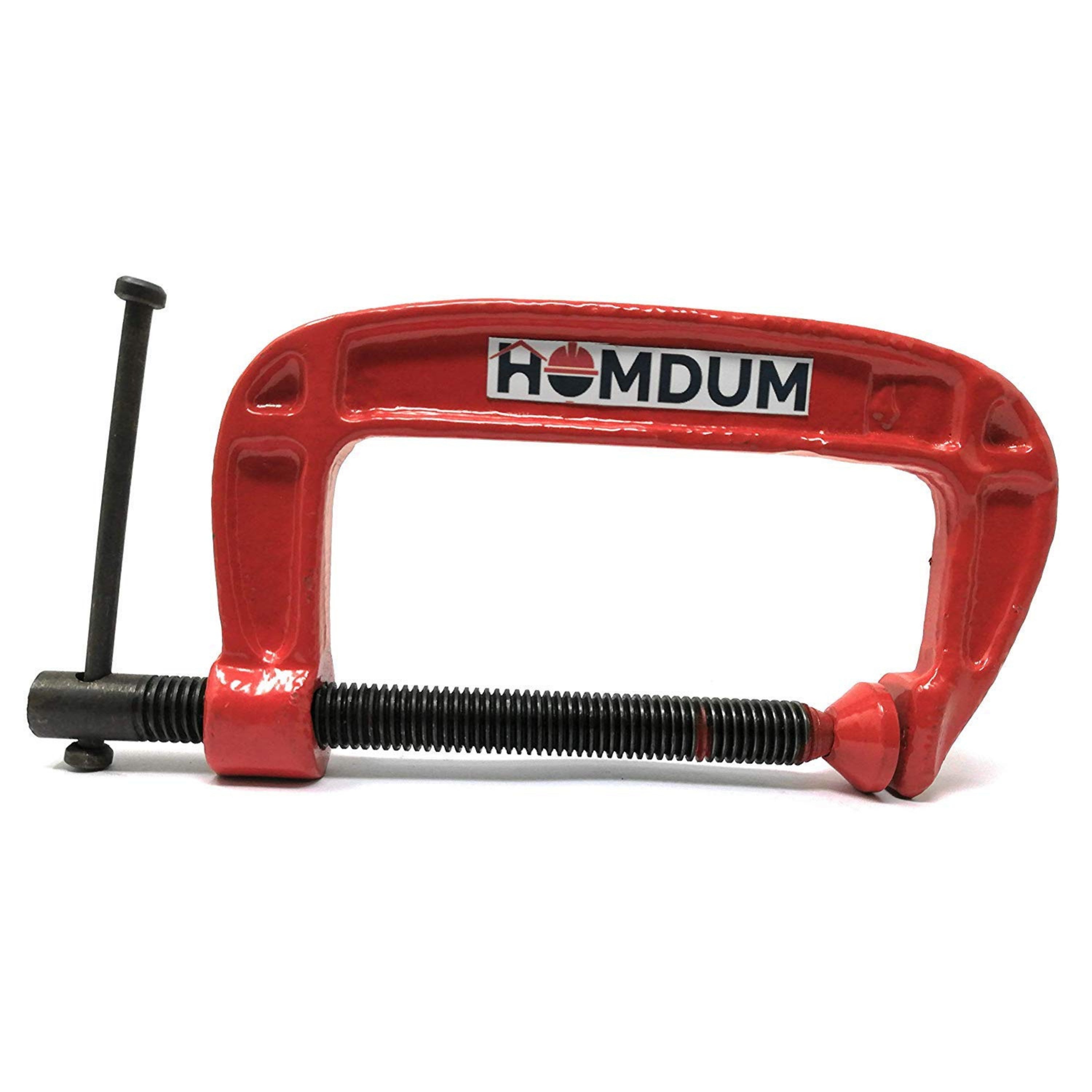 Homdum Heavy Duty G Clamp | C Type Clamping Tool | Set of 4 Pieces (6 inch)