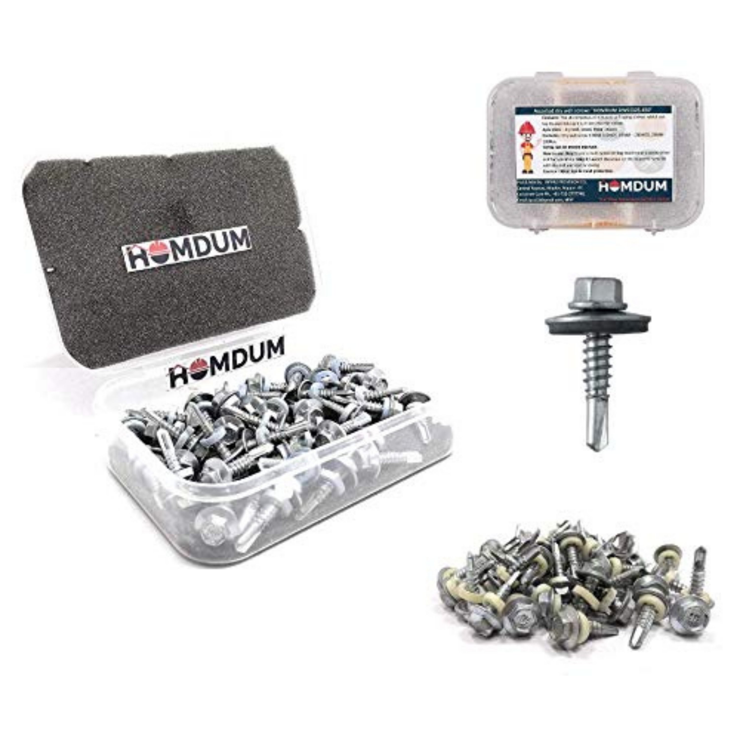 Homdum 25mm Hex Head Socket Drive Self Drilling Screw