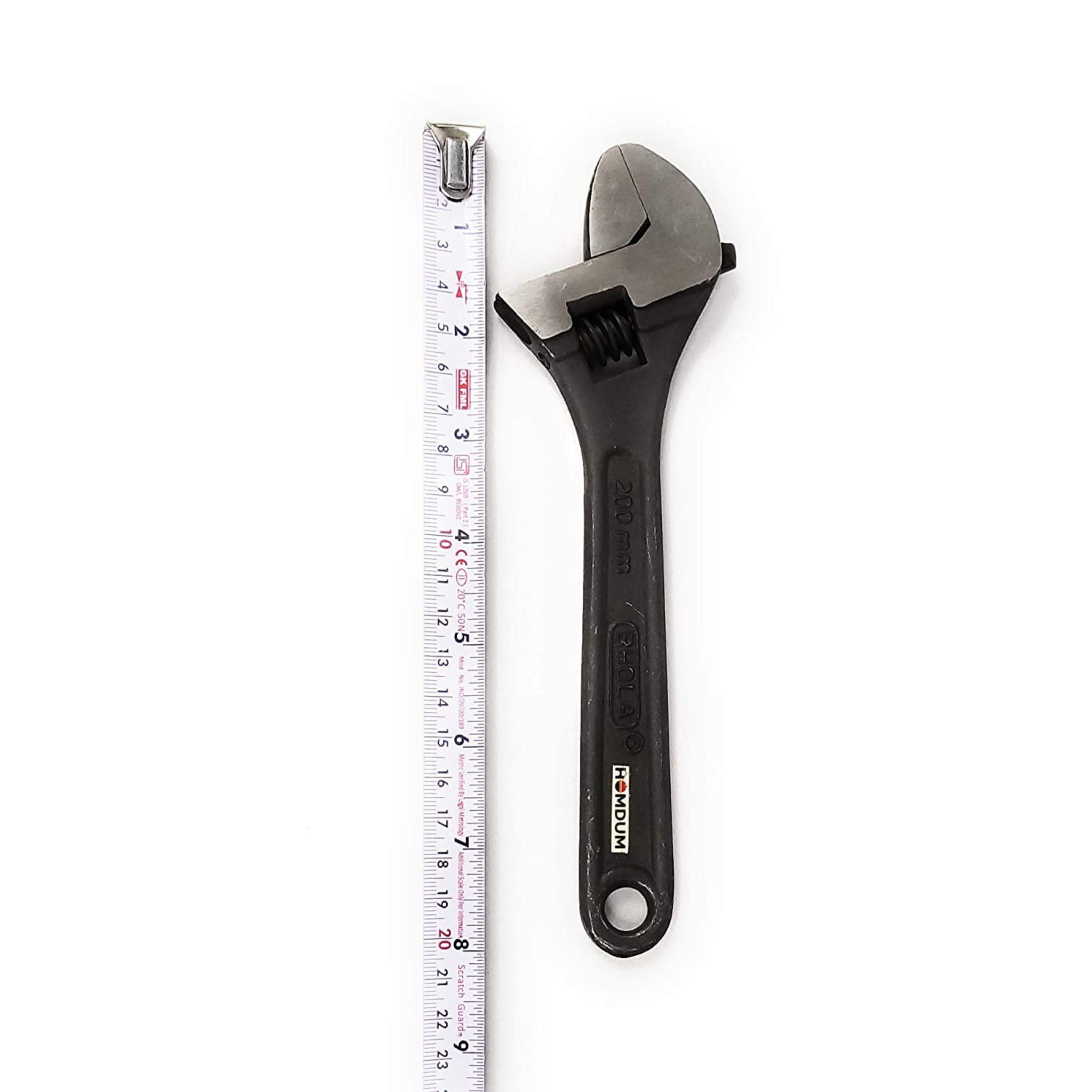 Homdum Adjustable Spanner 10" + measuring tape