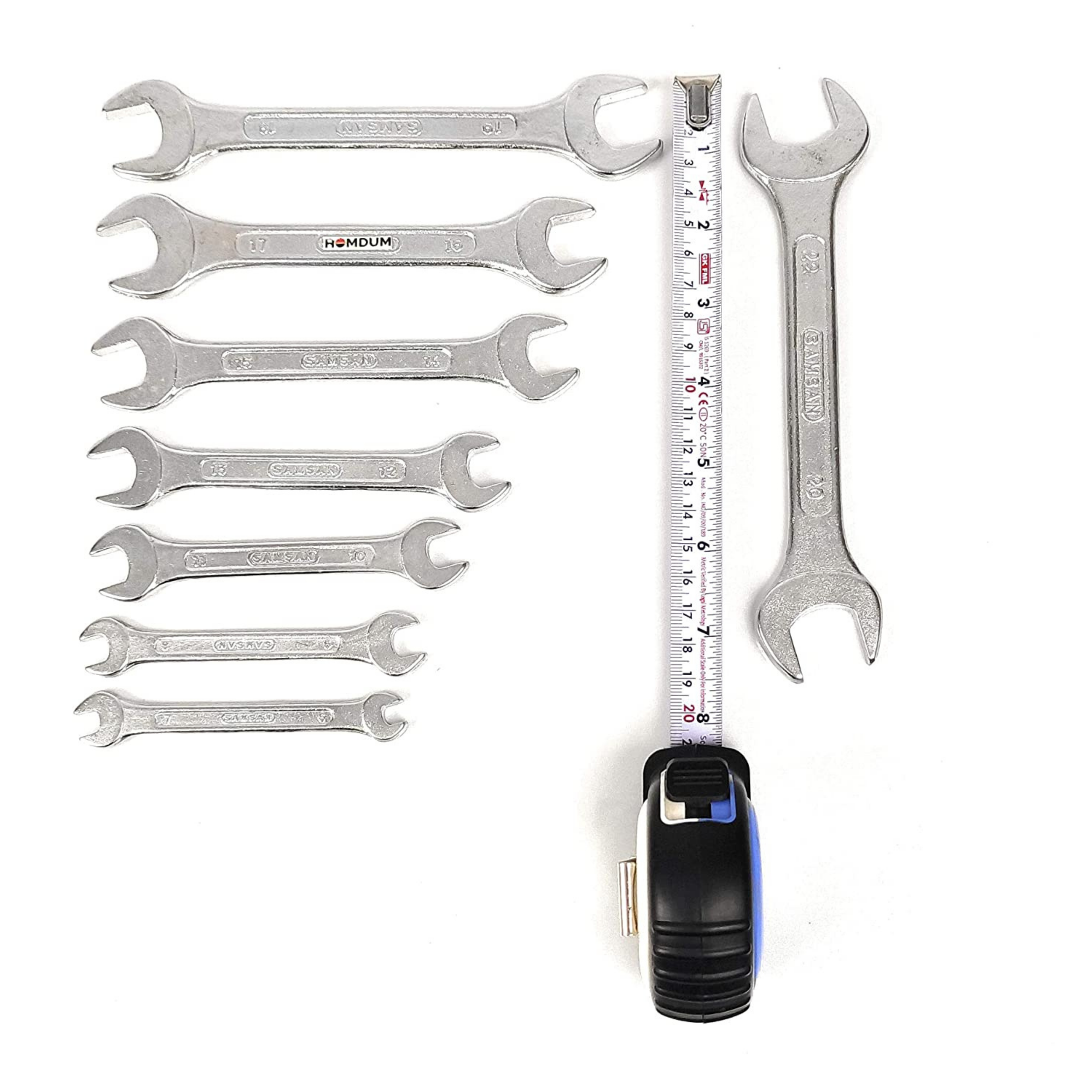 Homdum 3Mtr Measuring tape and 8 Pc Doe Spanner set