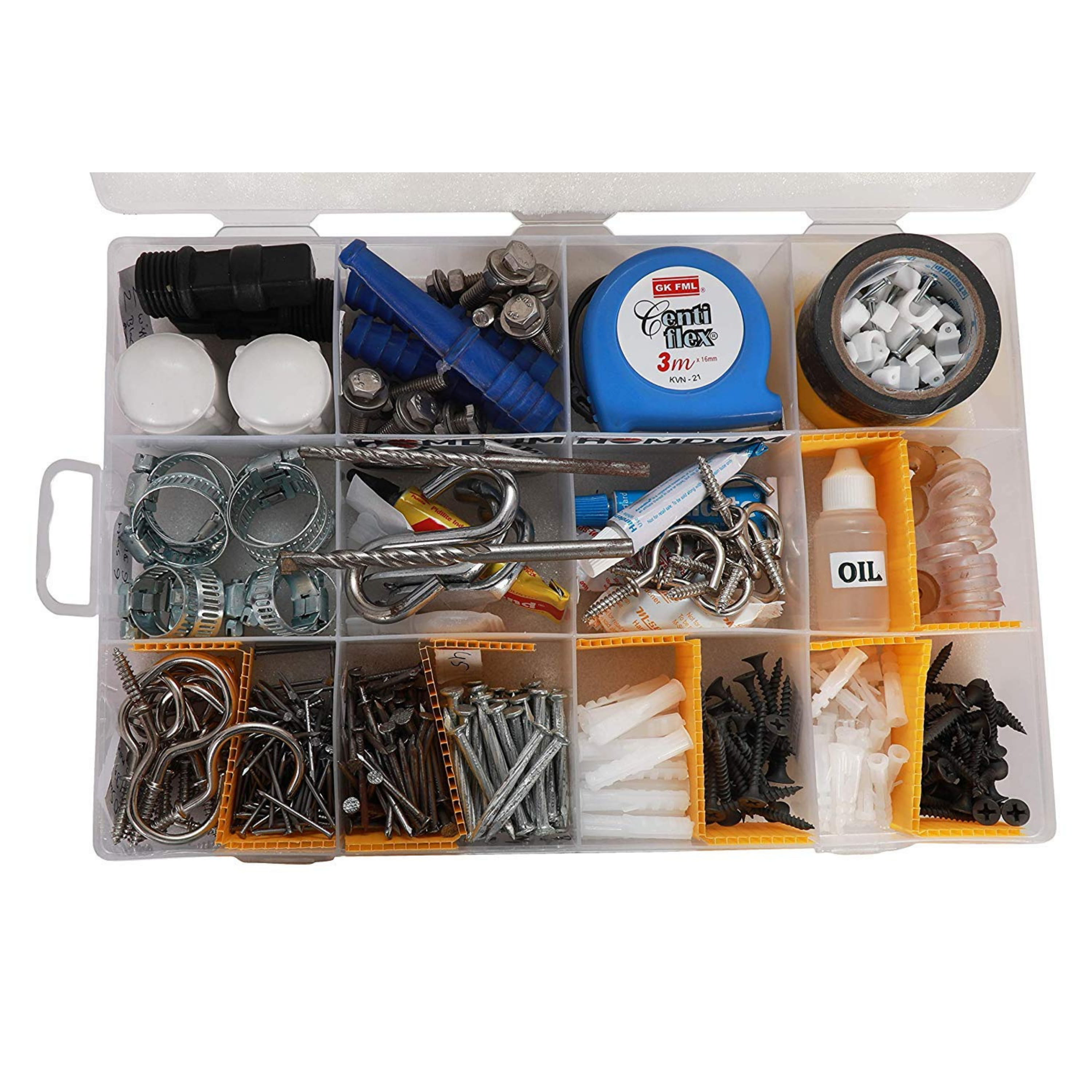 Homdum Home Improvement DIY Consumables Kit (522 pieces)