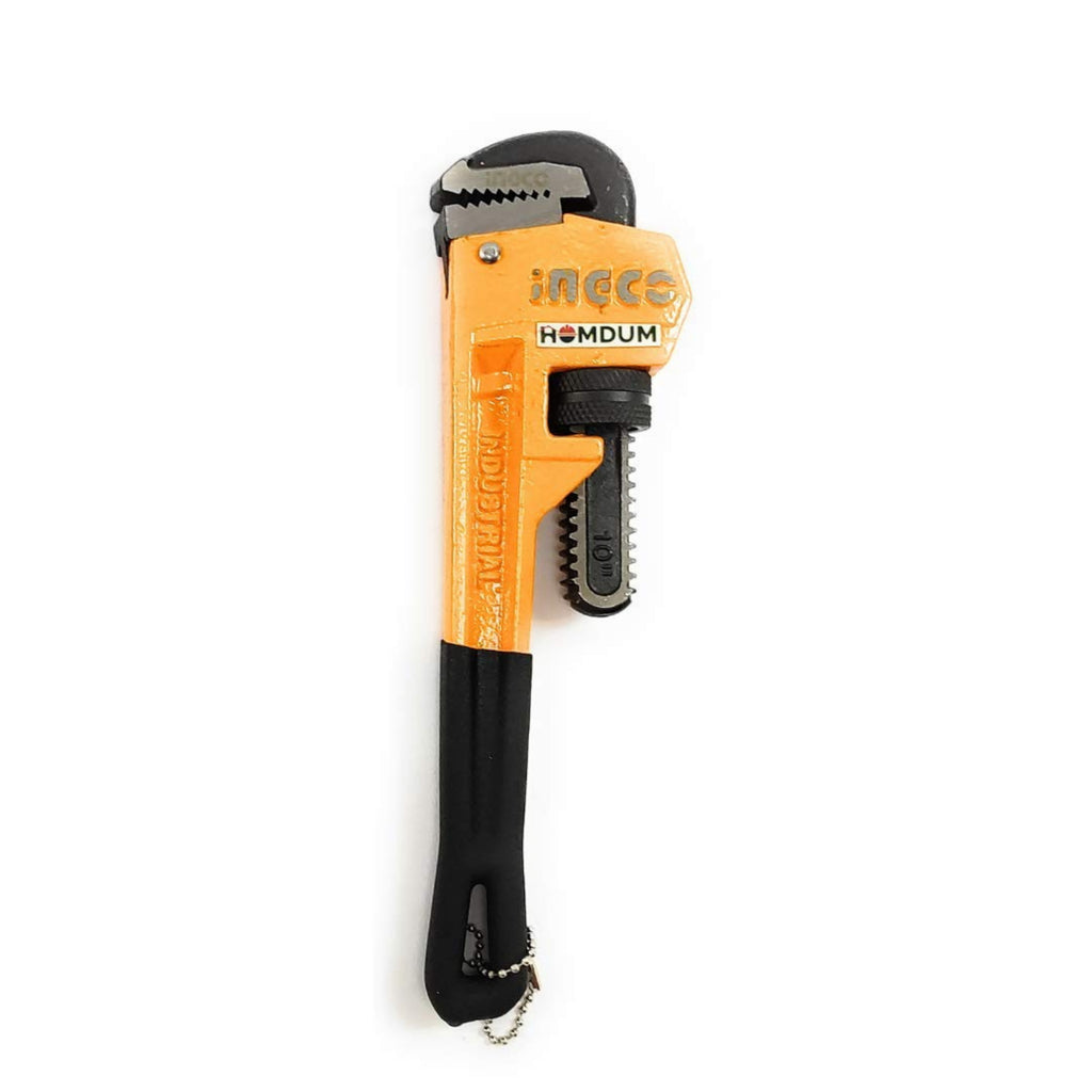 Ingco Premium Quality Soft Grip Pipe wrench 10 inch - Heavy duty straight Plumbing Wrench Size 250mm