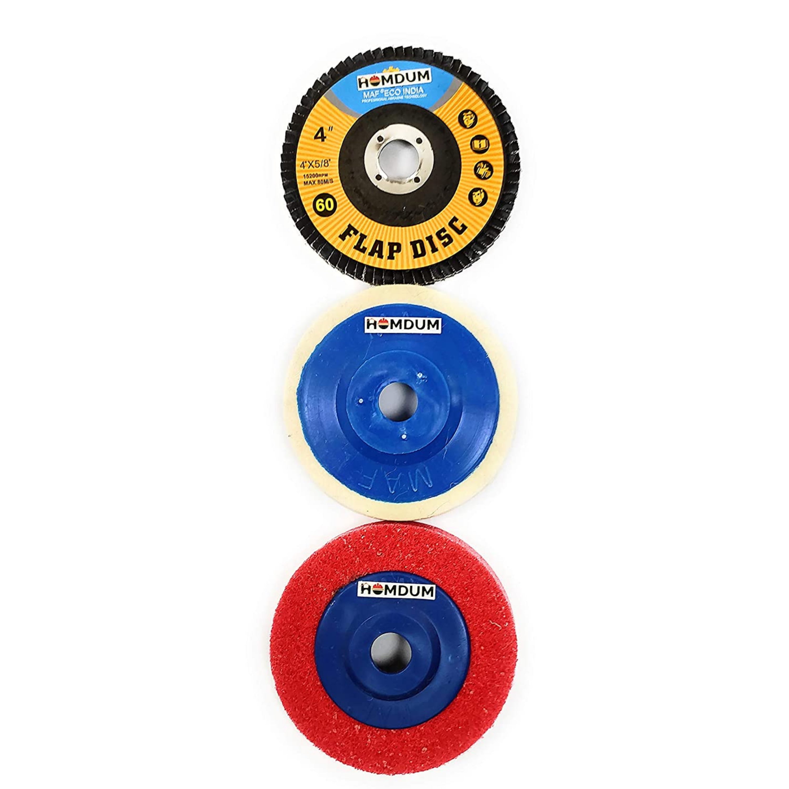 Homdum 3 pieces Sanding polishing pad