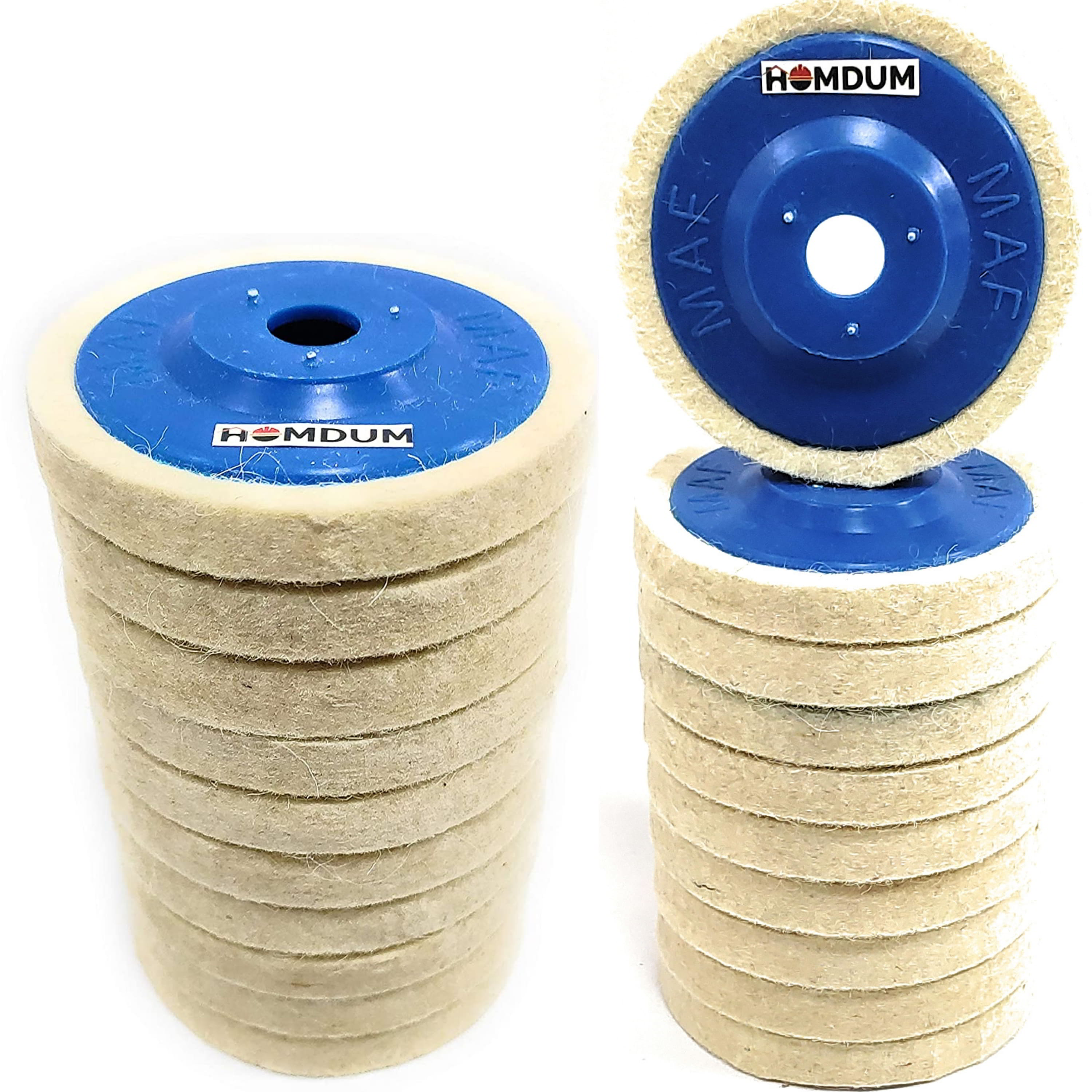 Homdum 4inch Wool polishing pads