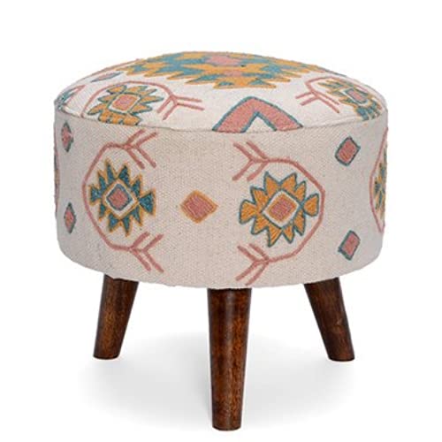 Mulberrylane ottomon puffy stool 1 Pcs set for home decor.