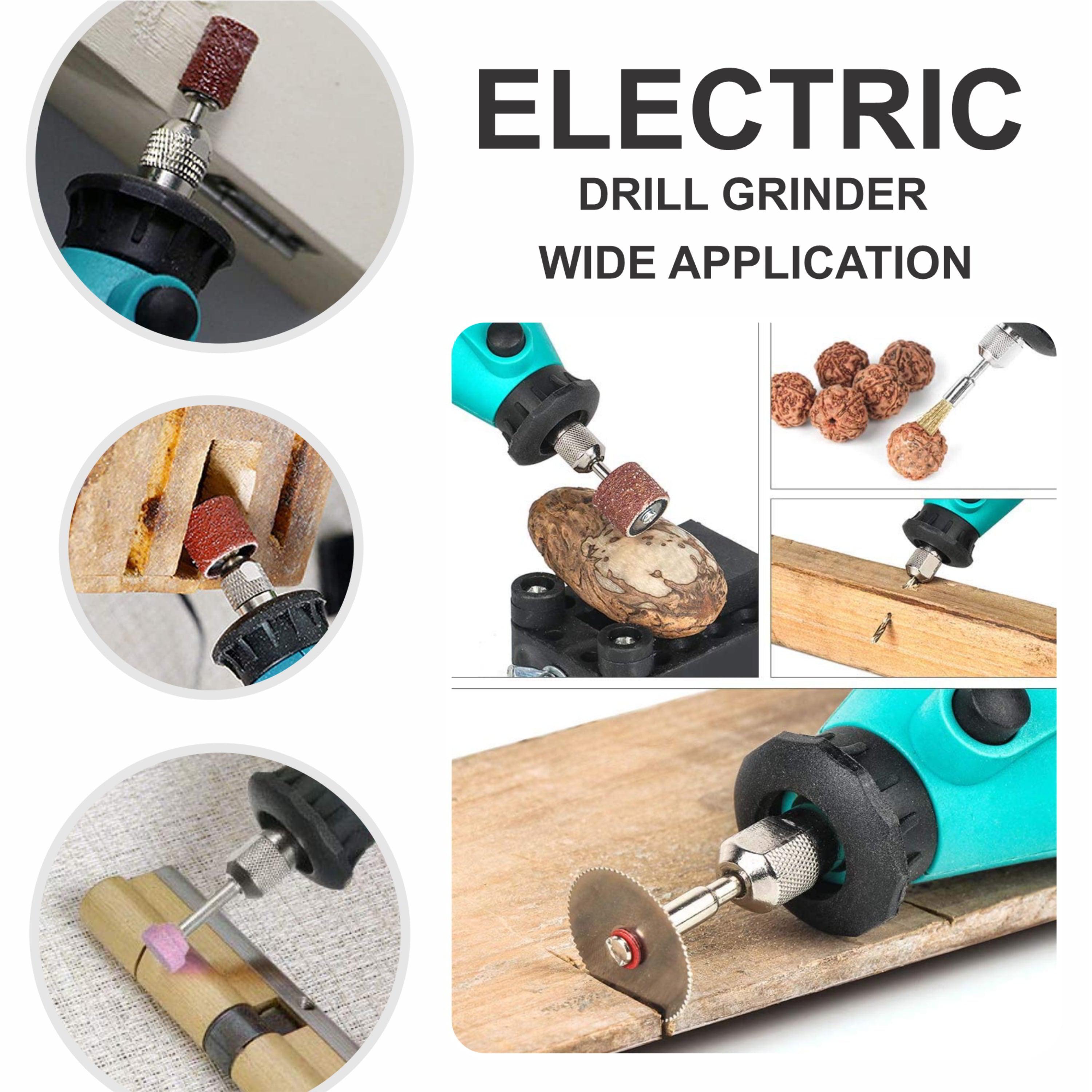 Homdum Multifunctional Mini Rotary Die Grinder Kit with Flexible Shaft and 252 Pieces of accessories + 6 PCs Mini HSS Circular Saw Blade