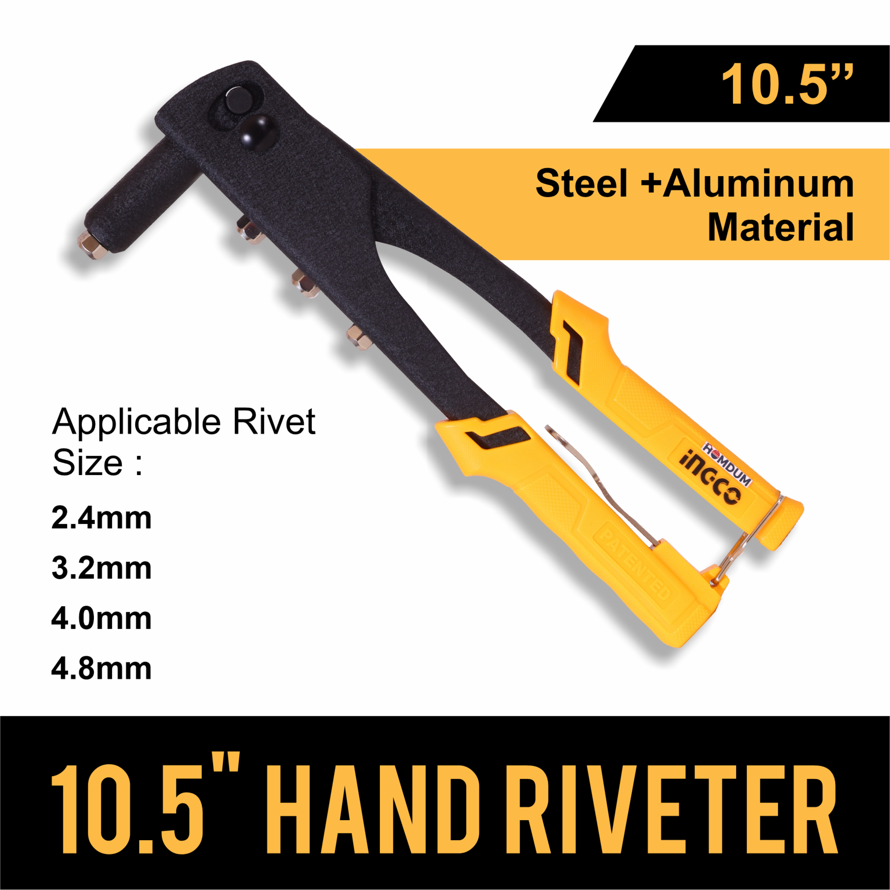 Homdum Ingco Non Slip 10.5" Rivet Gun