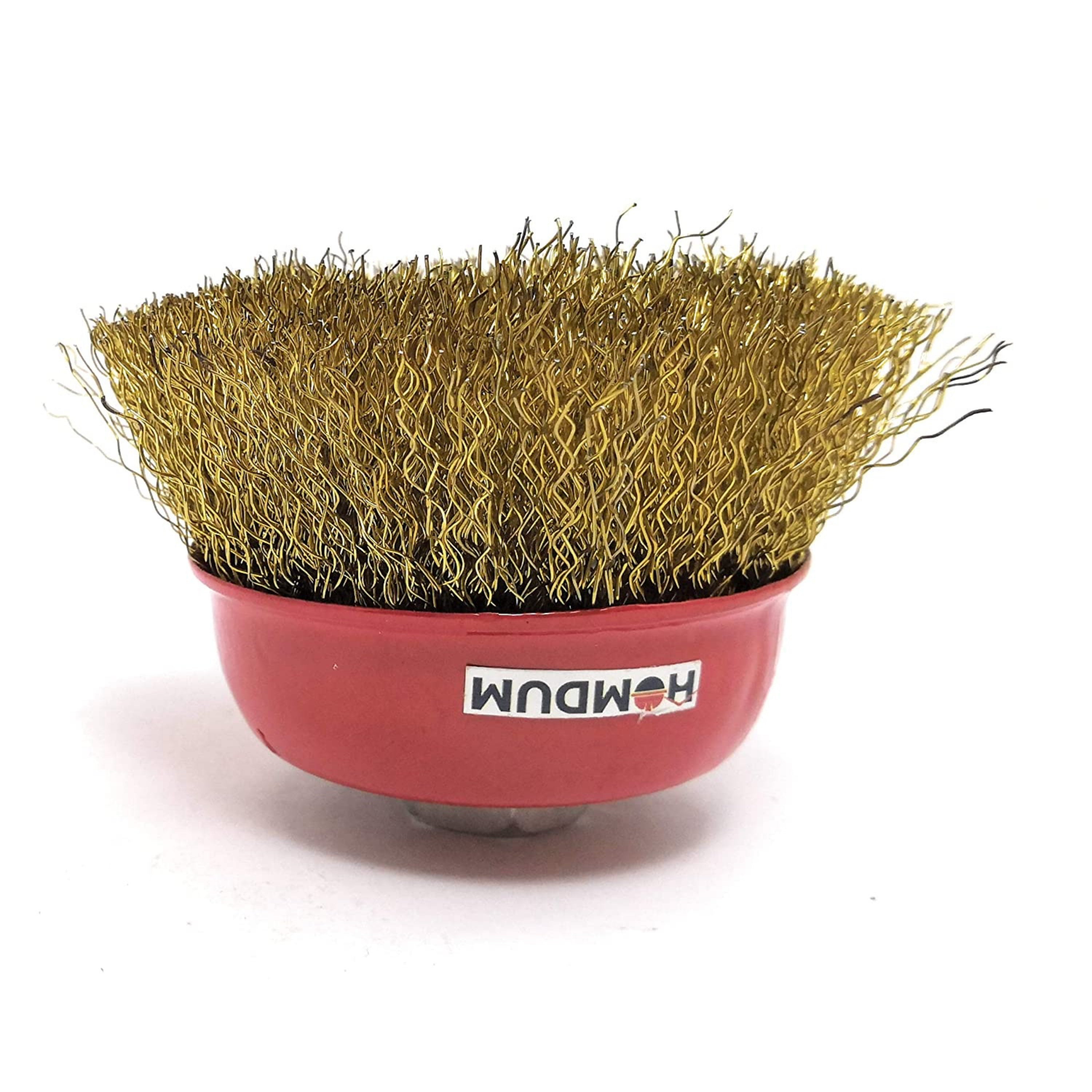 Homdum Non Twisted Cup Brush for Removing Rust, Paint