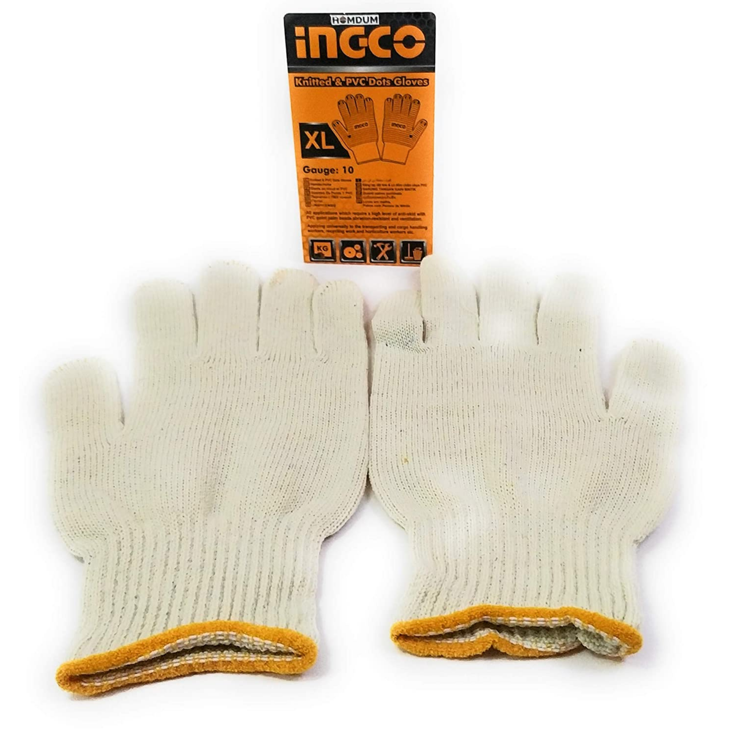 Homdum Ingco Knitted and PVC dots Gloves