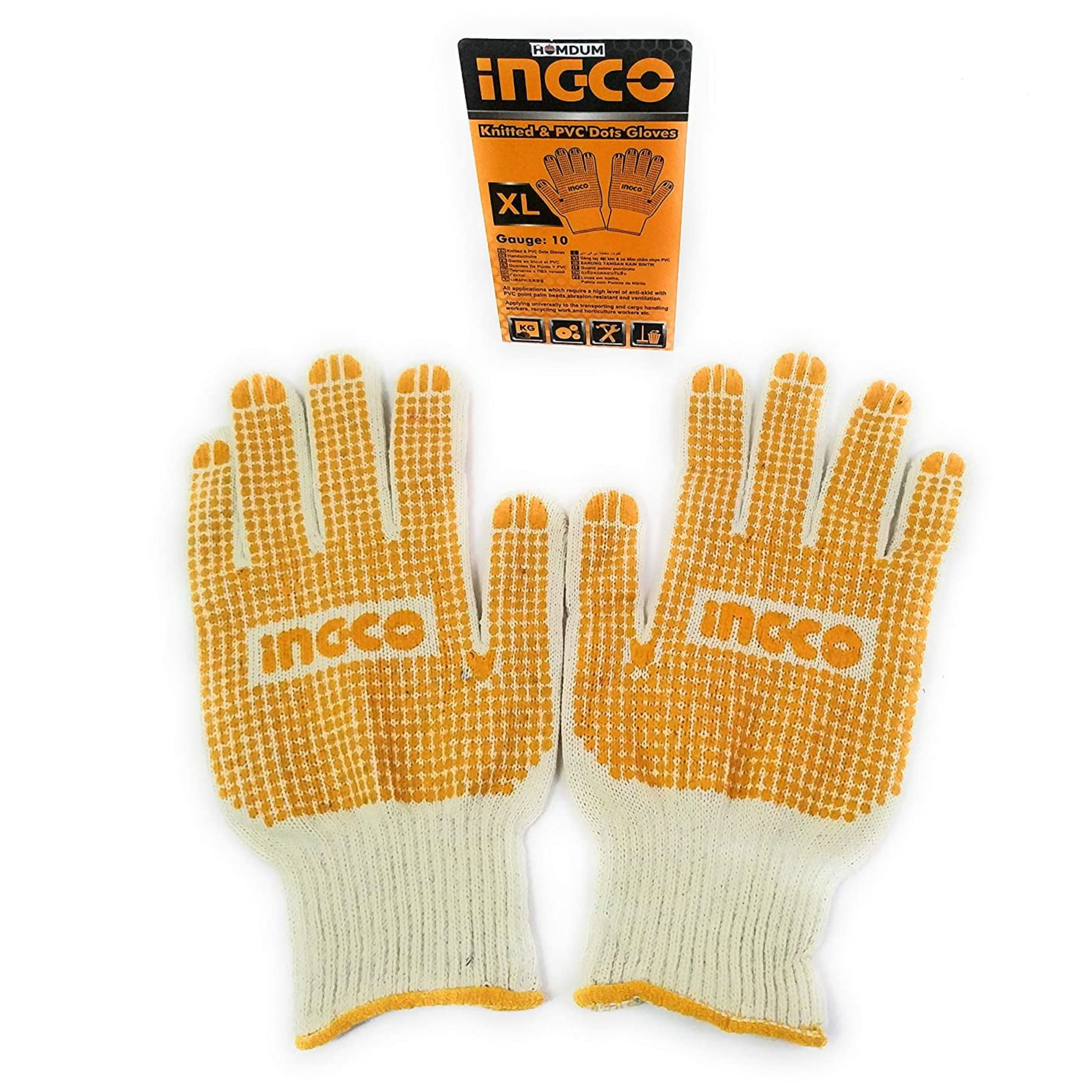 Homdum Ingco PVC Dotted Gloves Multi-Purpose Gloves