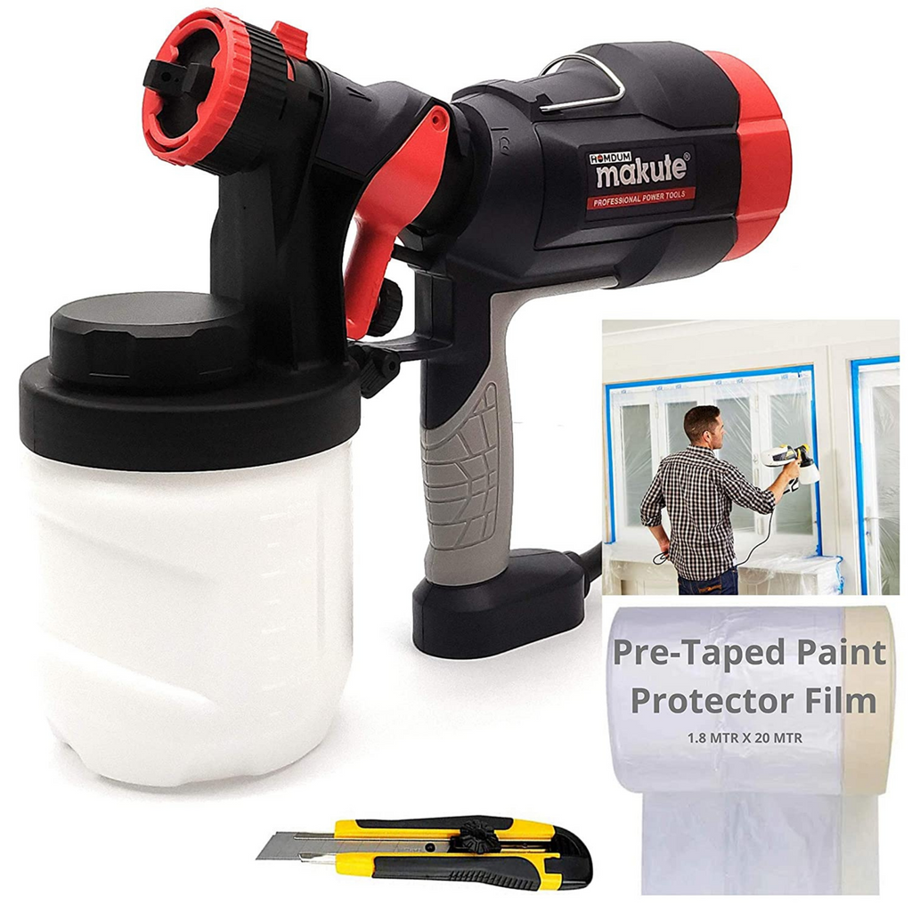 Airless electric paint outlet spray gun