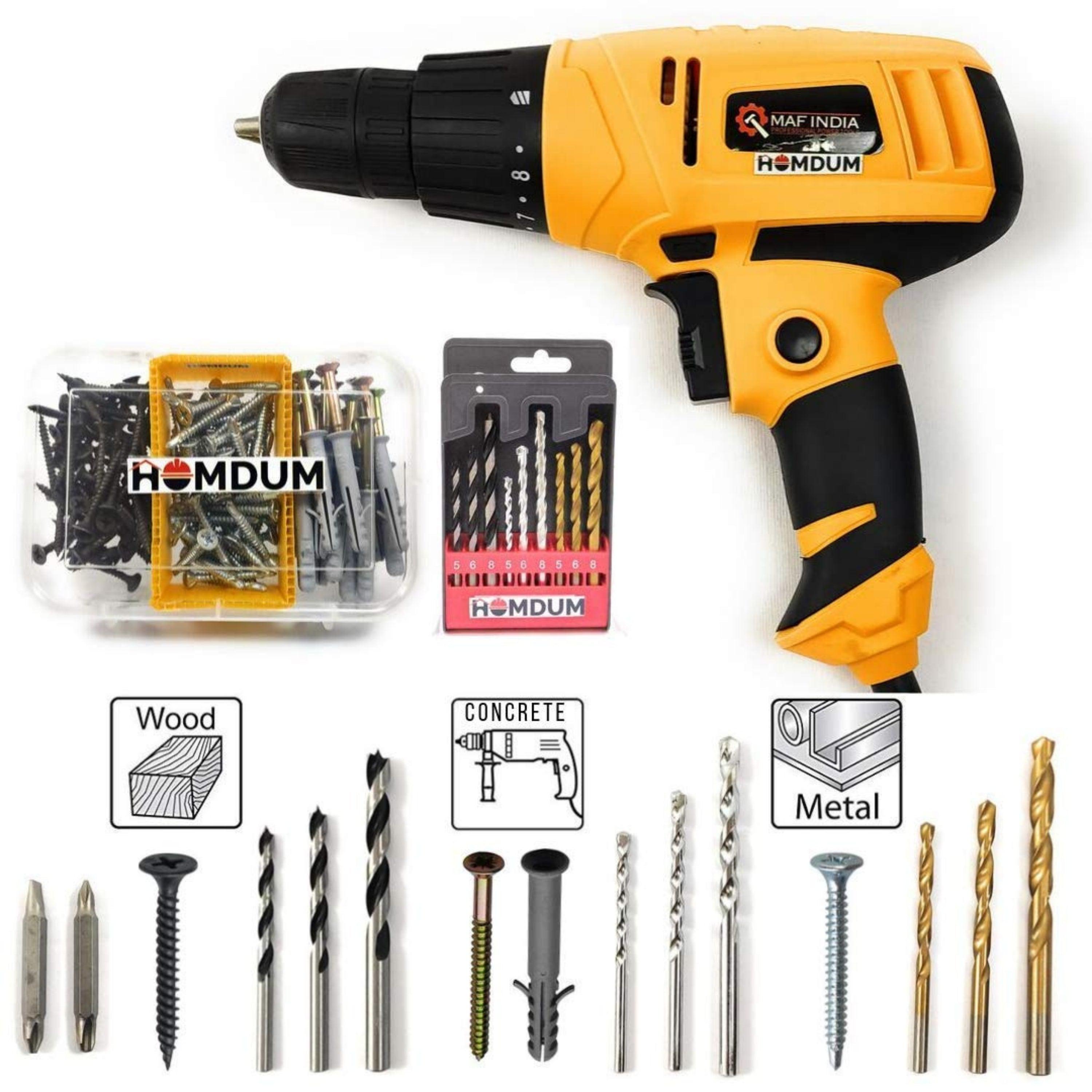 Homdum Powerful 10mm Maf Screwdriver Drill Machine 