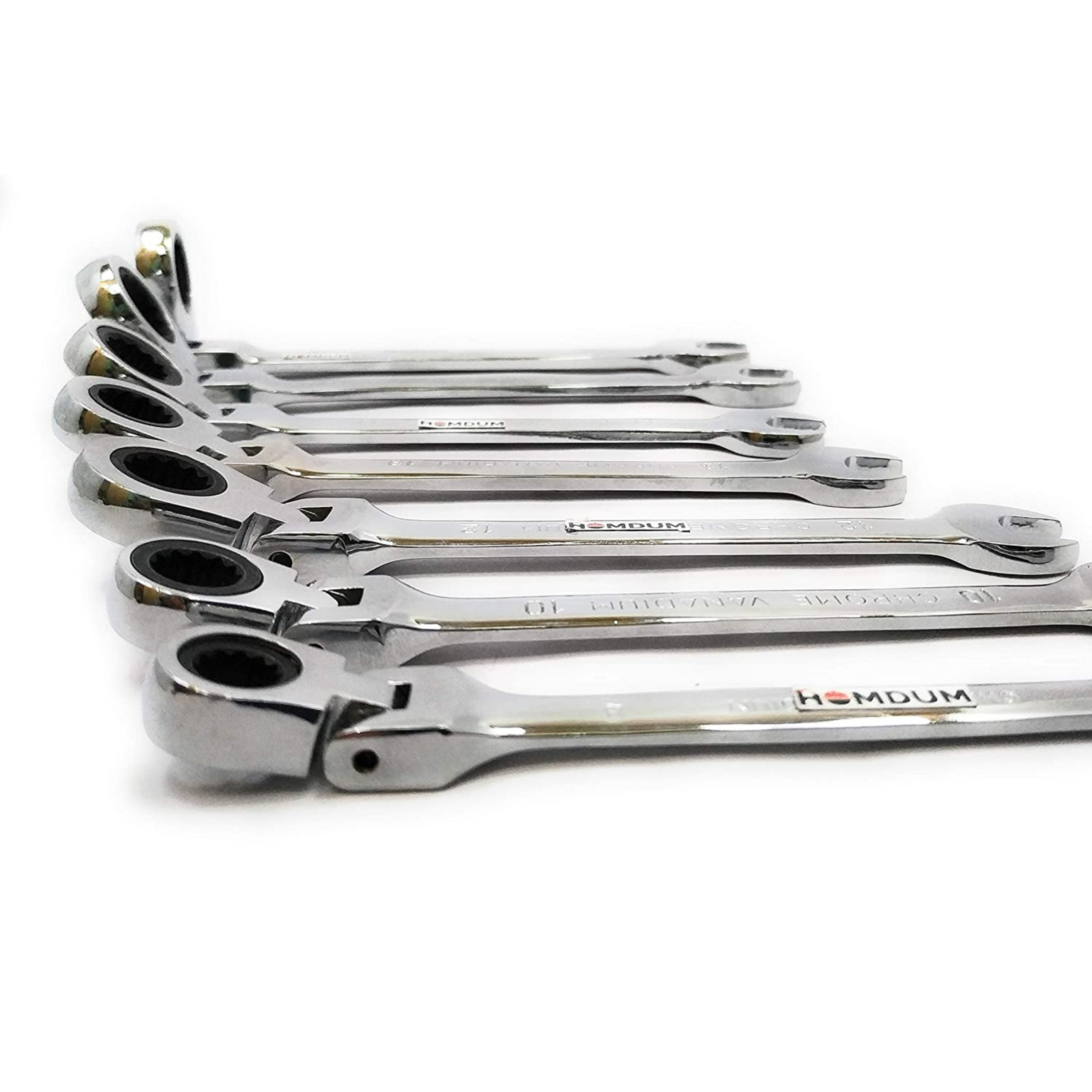 Homdum 7pcs Ratchet Wrench 180°