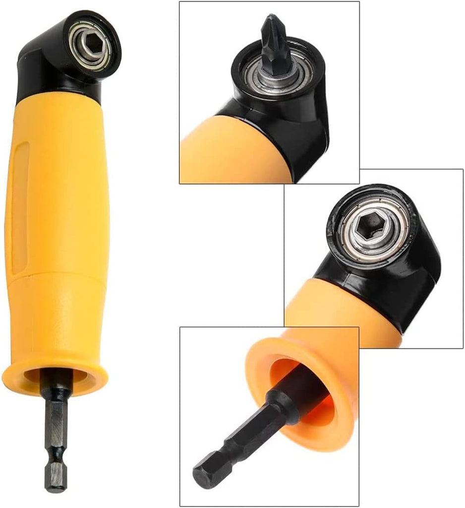 TOPINCN 90 Degrees Drilling Extension Chuck Right Angle Drill