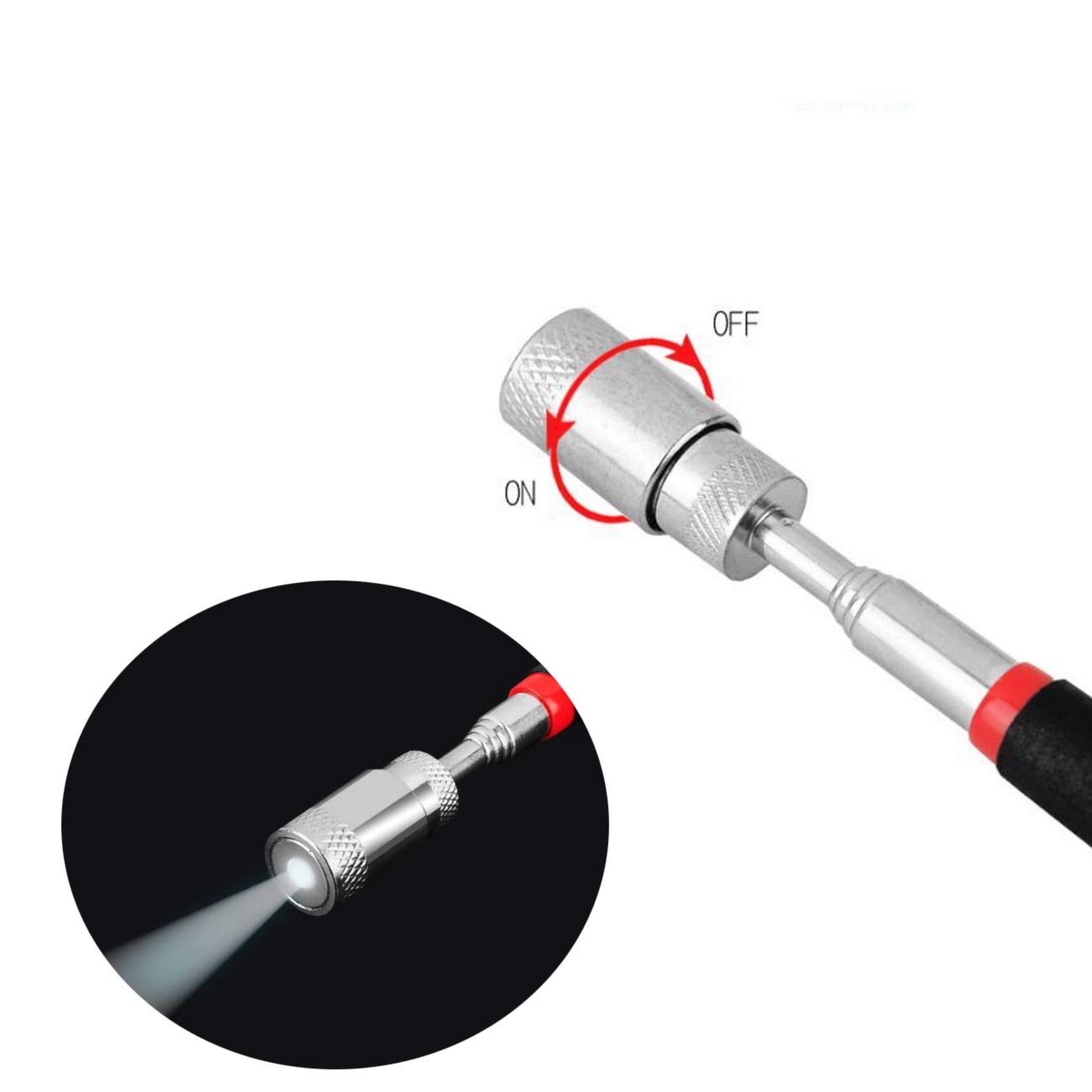 Homdum Telescopic Magnetic Pickup Tool With LED Light