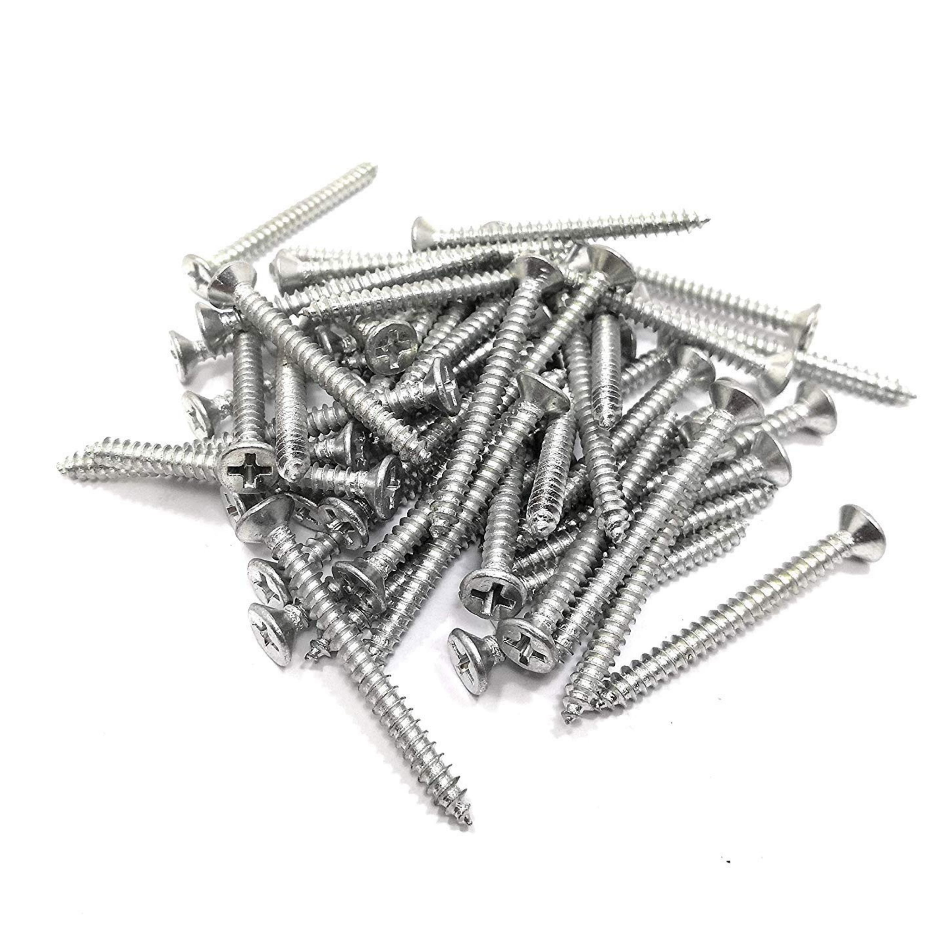 Homdum 100 Pieces 1 1/2 inch Philips Bugle Head self Tapping Screw