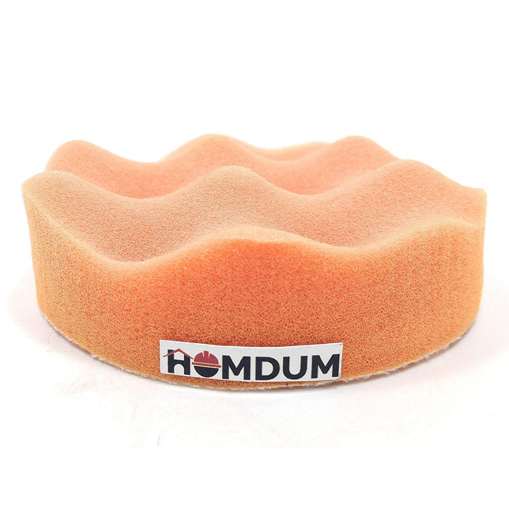 Homdum 4 inches Cleaning Polishing Wave Sponge Buffing Pad 