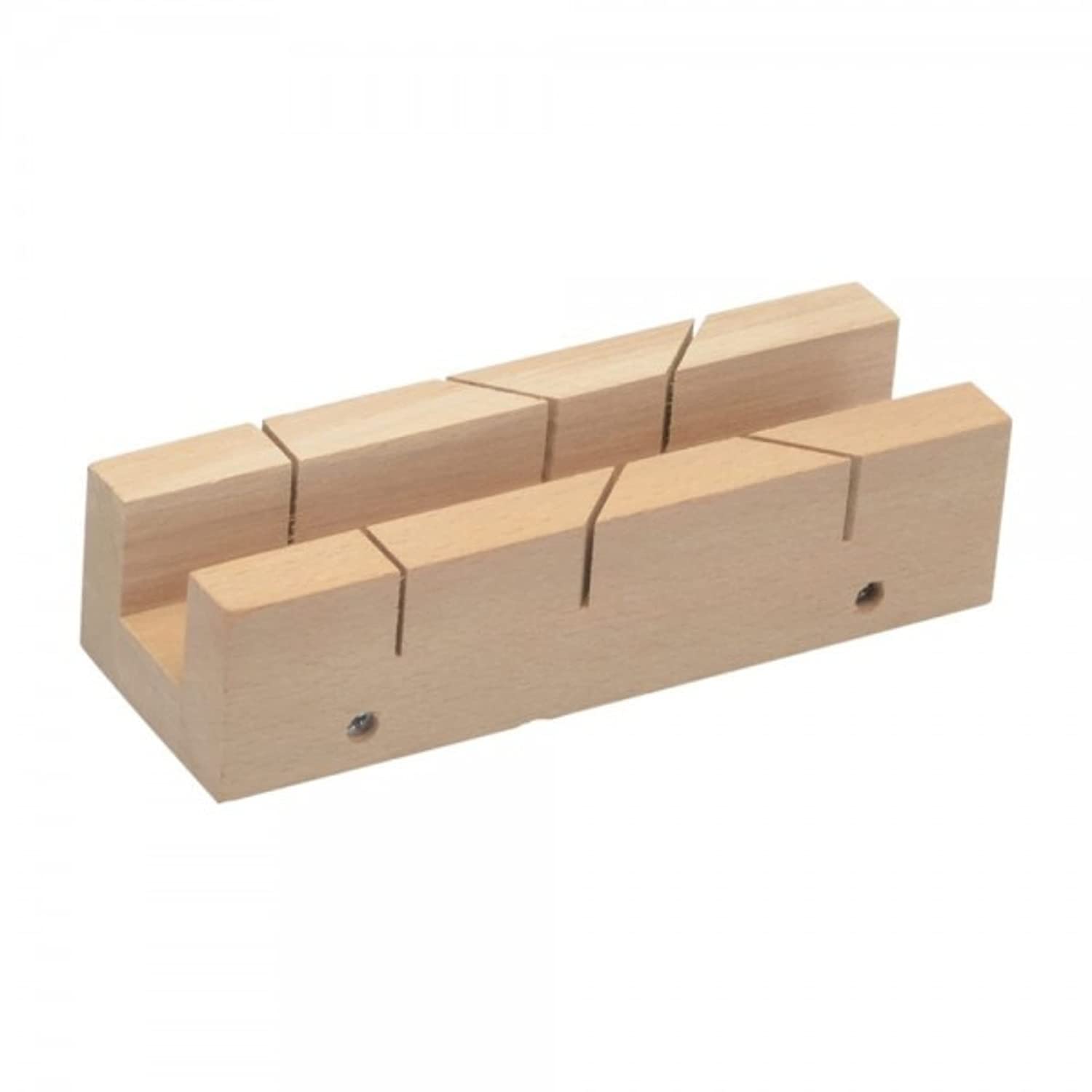 Homdum wooden Mitre box 45 & 90 degree Multi angle Backsaw cutting guide tool block size 250 x 85 mm