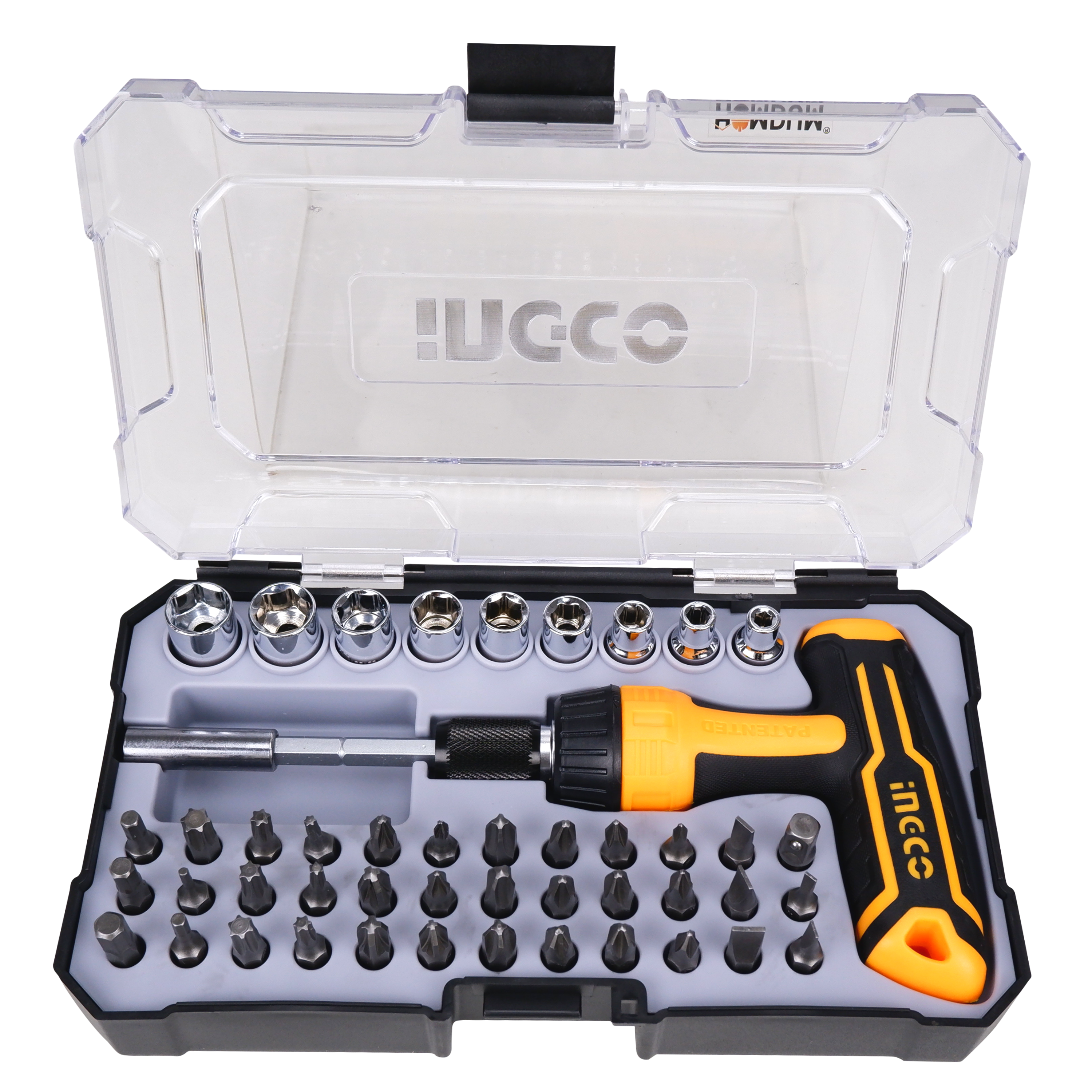 Homdum INGCO 47 Pcs Carbon Steel Professional Industrial Grade Screwdriver Set 