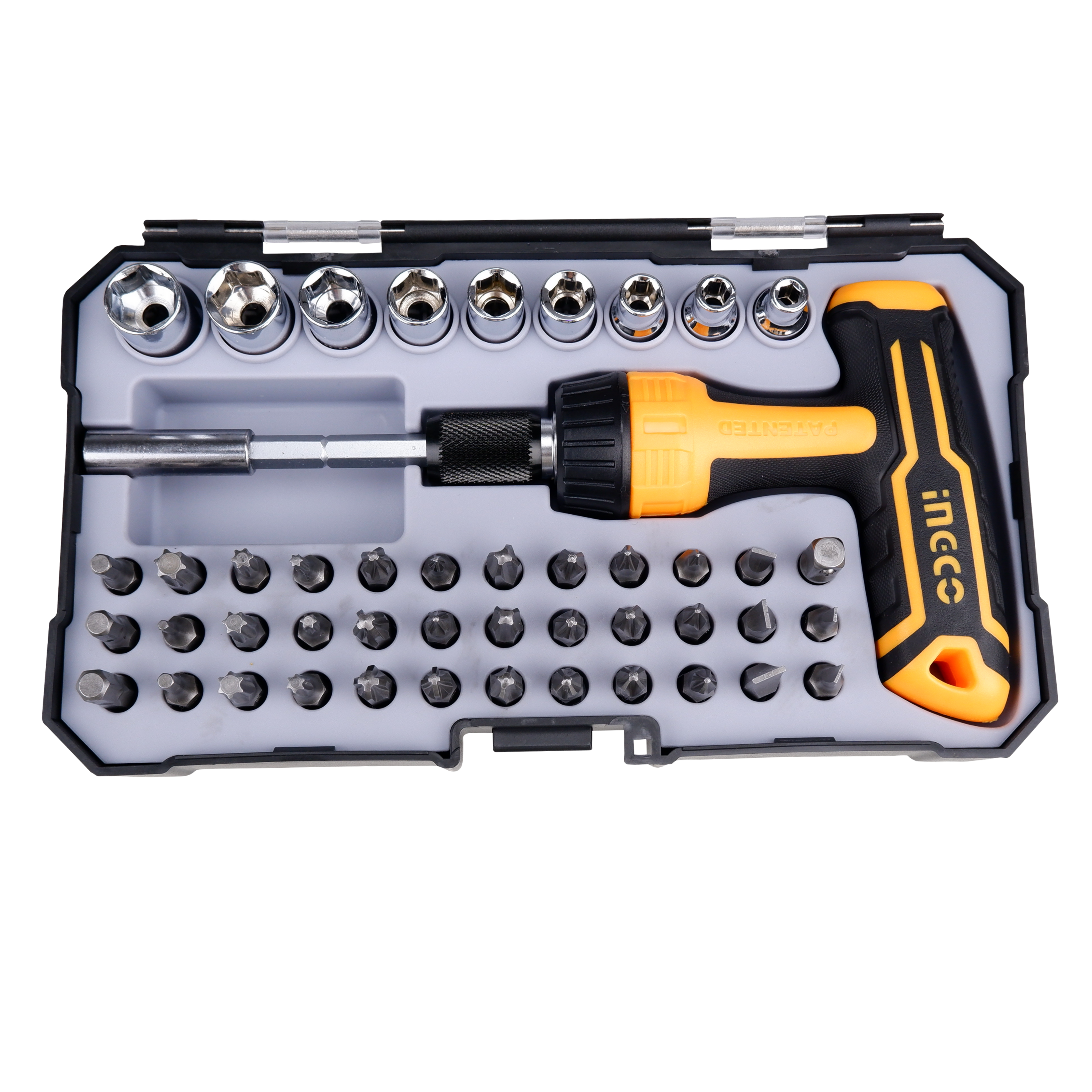 Homdum 47 Pcs Screwdriver Set with Box Spanners