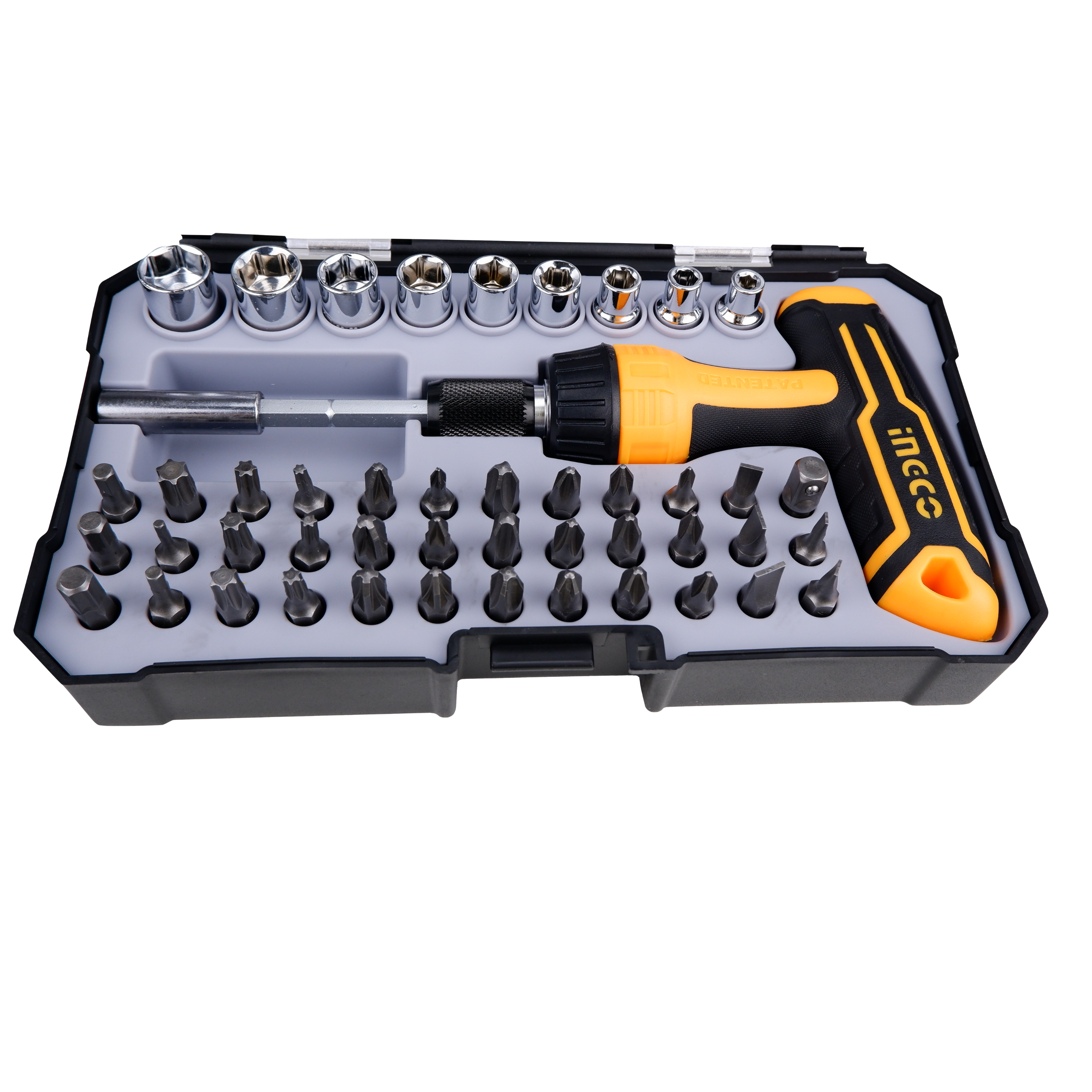 Homdum 47 Pcs Carbon Steel Professional Industrial Grade Screwdriver Set