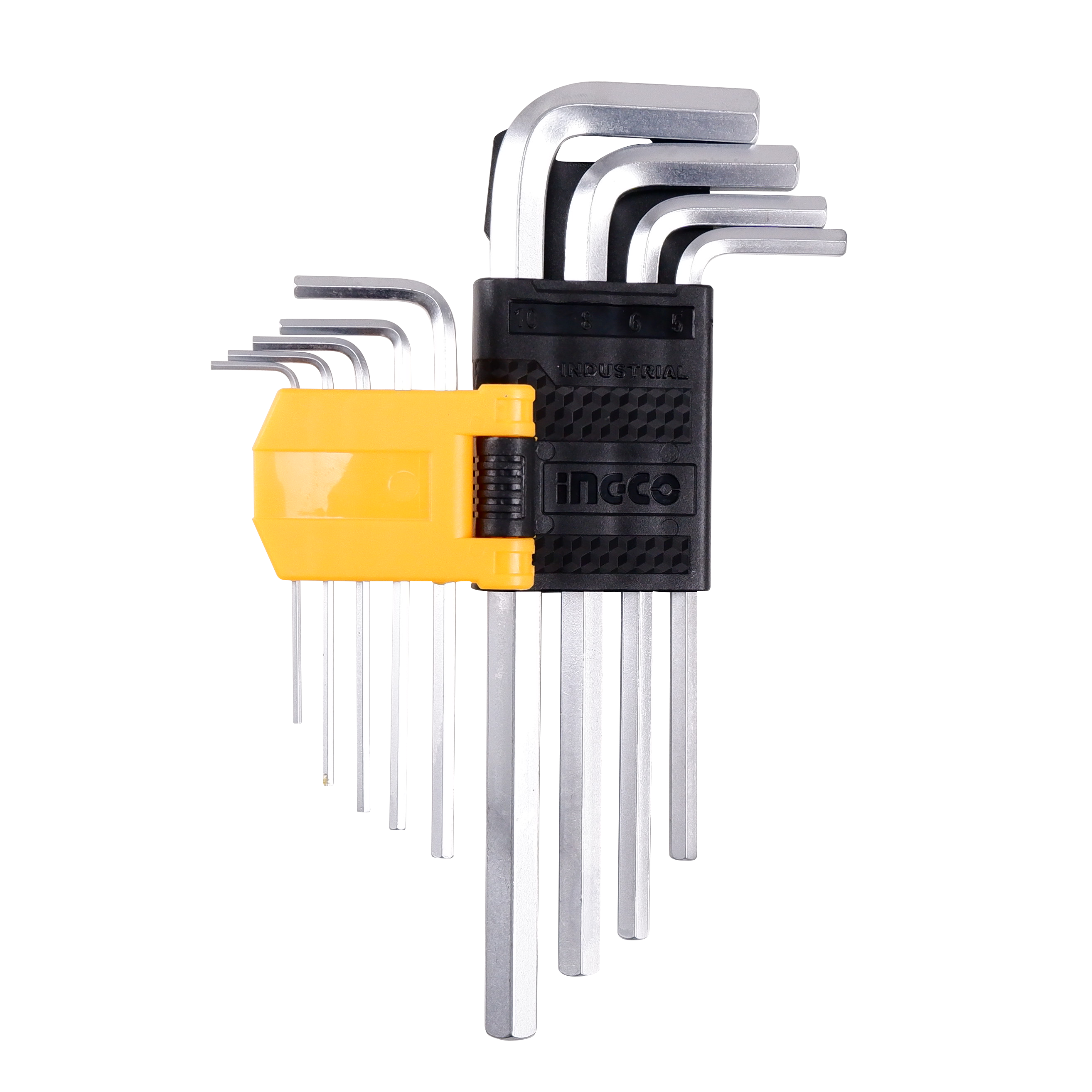 Homdum 9pc Hex key Set L-Shaped Metric Hexagon Allen Keys Wrench short Arm CRV Steel Allen Keys metric sizes 1.5 mm to 10 mm