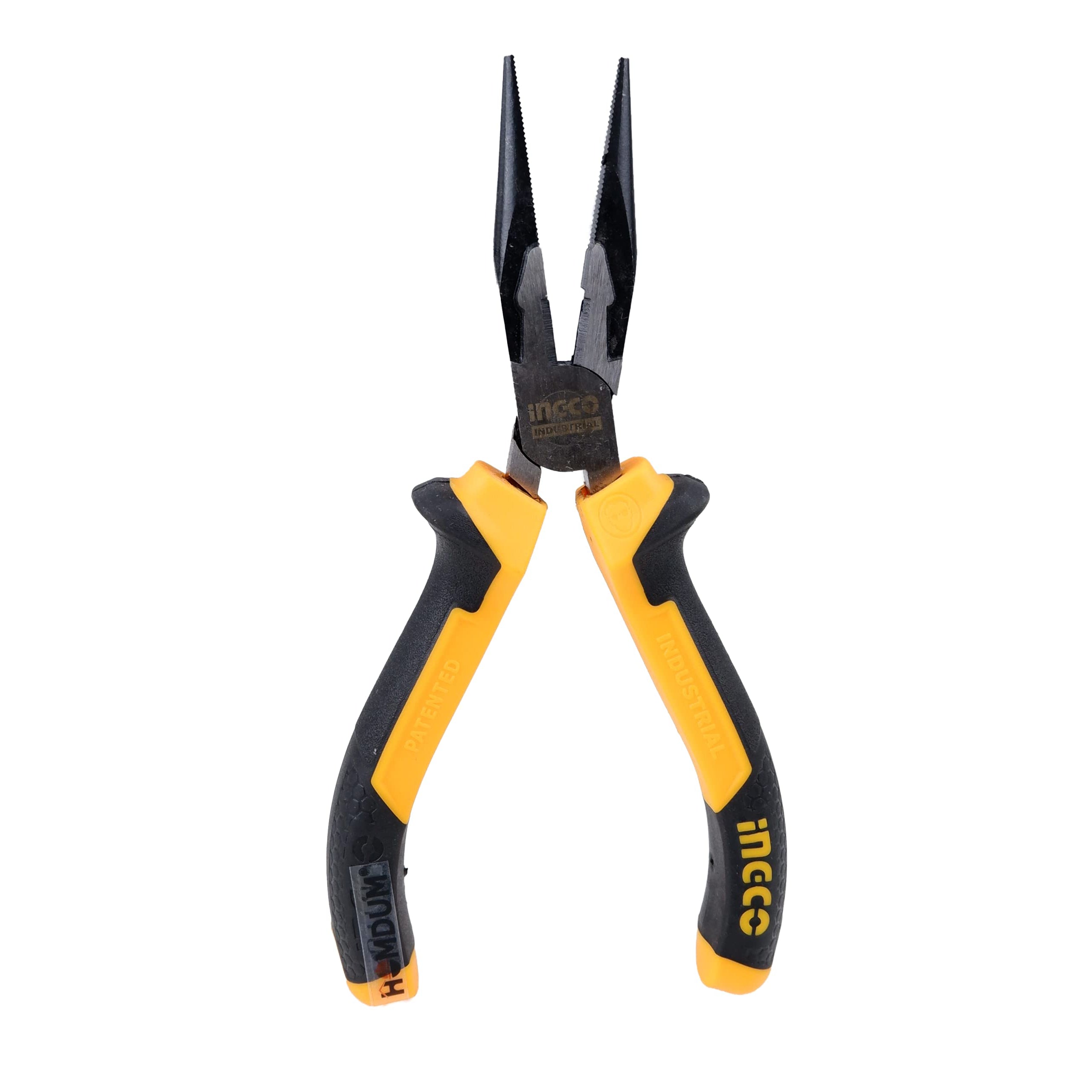 Homdum 6 inch Industrial Sturdy Steel nose plier INGCO 160mm Multi-purpose Needle Nose Mini Plier double color sleeve black & yellow