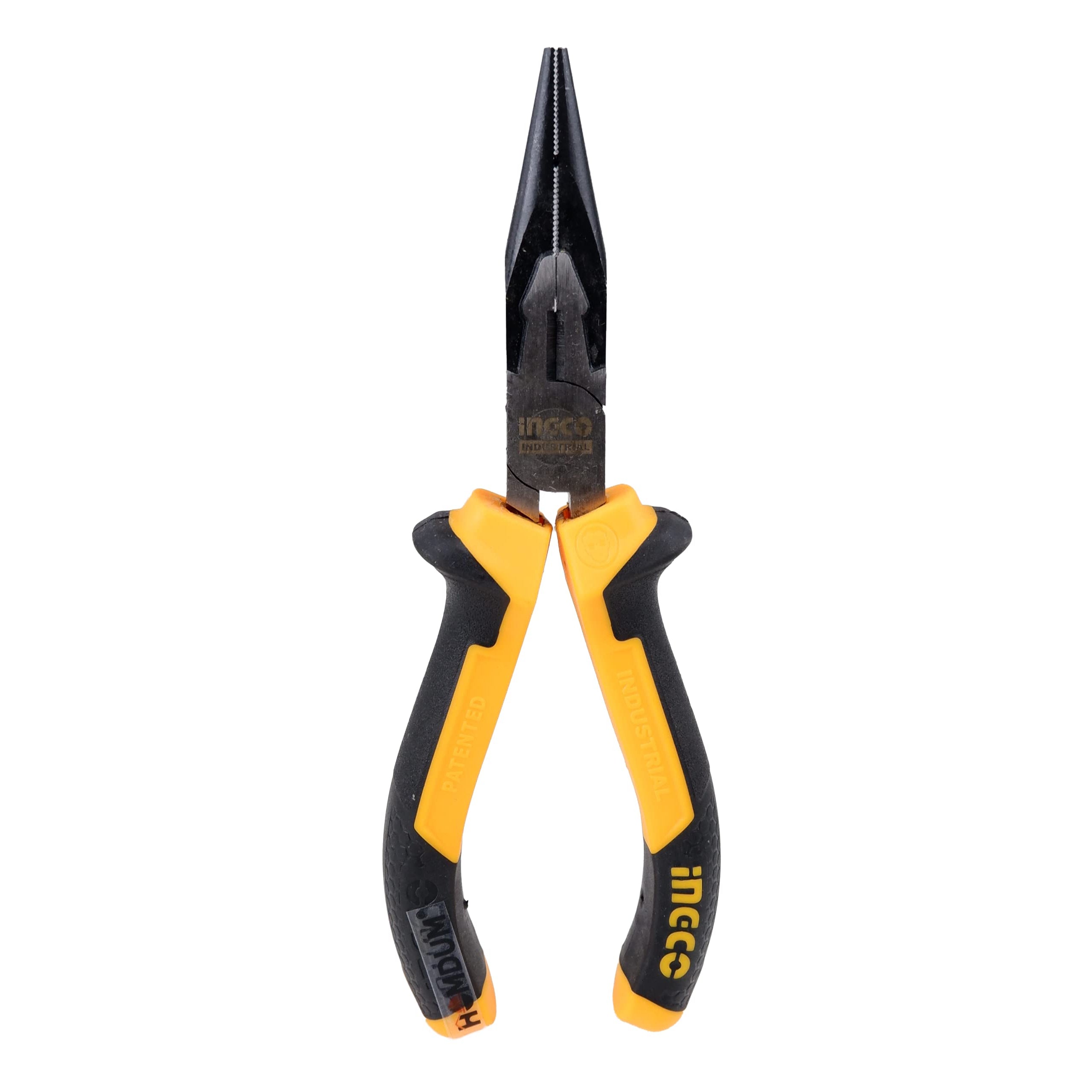 Homdum 6 inch Industrial Sturdy Steel nose plier INGCO 160mm Multi-purpose Needle Nose Mini Plier double color sleeve black & yellow