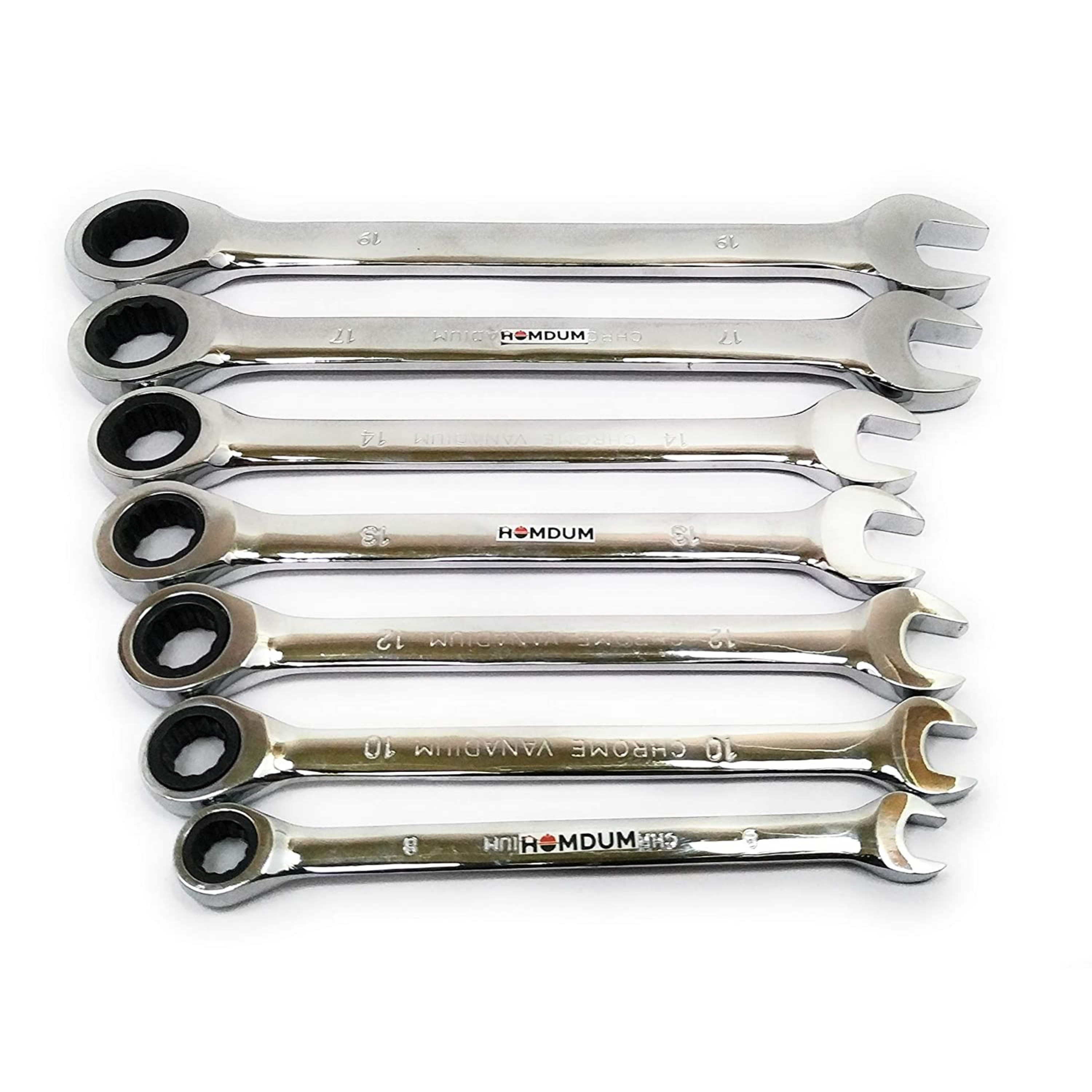 Homdum Dual Head Ratchet Wrench 7pcs set