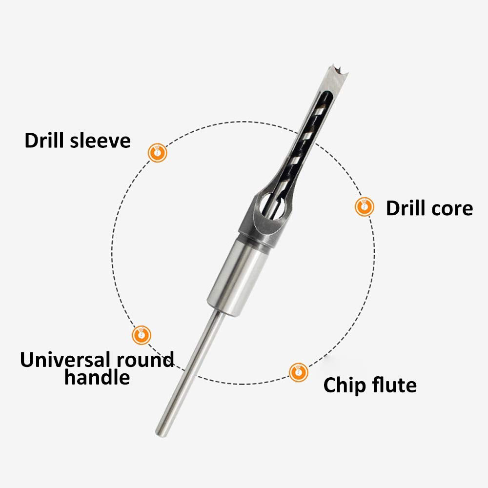 Homdum 1/2inch Square hole drill bits 