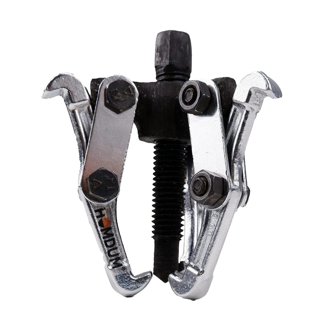 Homdum 3 inch 3 Legs/Jaws Bearing Puller Heavy Chrome Vanadium Steel Gear Puller size 75 mm (Black and Silver)