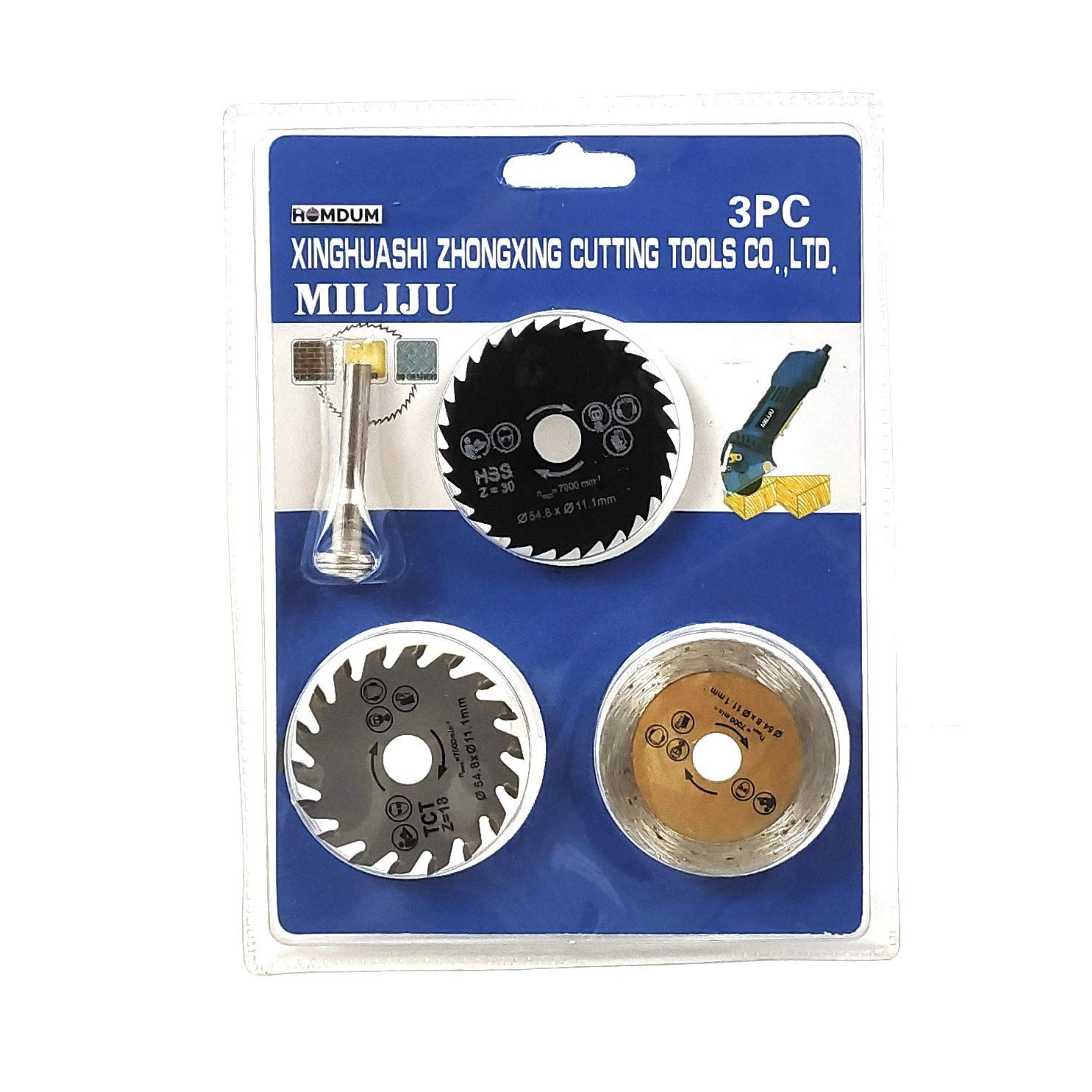 Homdum Mini Rotary Die Grinder combo - 350 Modes combo kit - 175 Pc of Accessories + 2 Die Grinders + 6 Pcs Mini HSS Circular Saw Blade + 3 PCs Mini Multi Circular Saw Blade