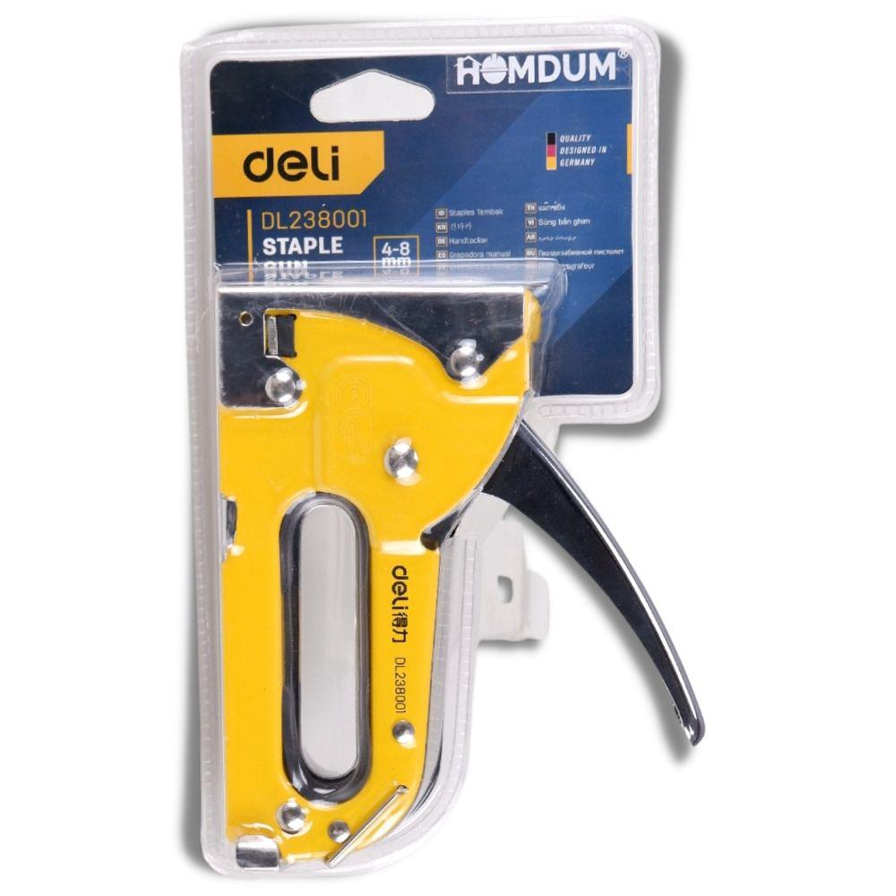 Homdum Deli Heavy Duty Staple Gun Handtacker wood Tacker for crafts and wooden works